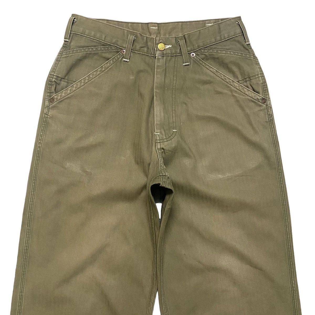 Vintage BALANCE+HARMONY KEMPEL Union Made HBT Work Pants Sunfaded Size US 30 / EU 46 - 3 Thumbnail