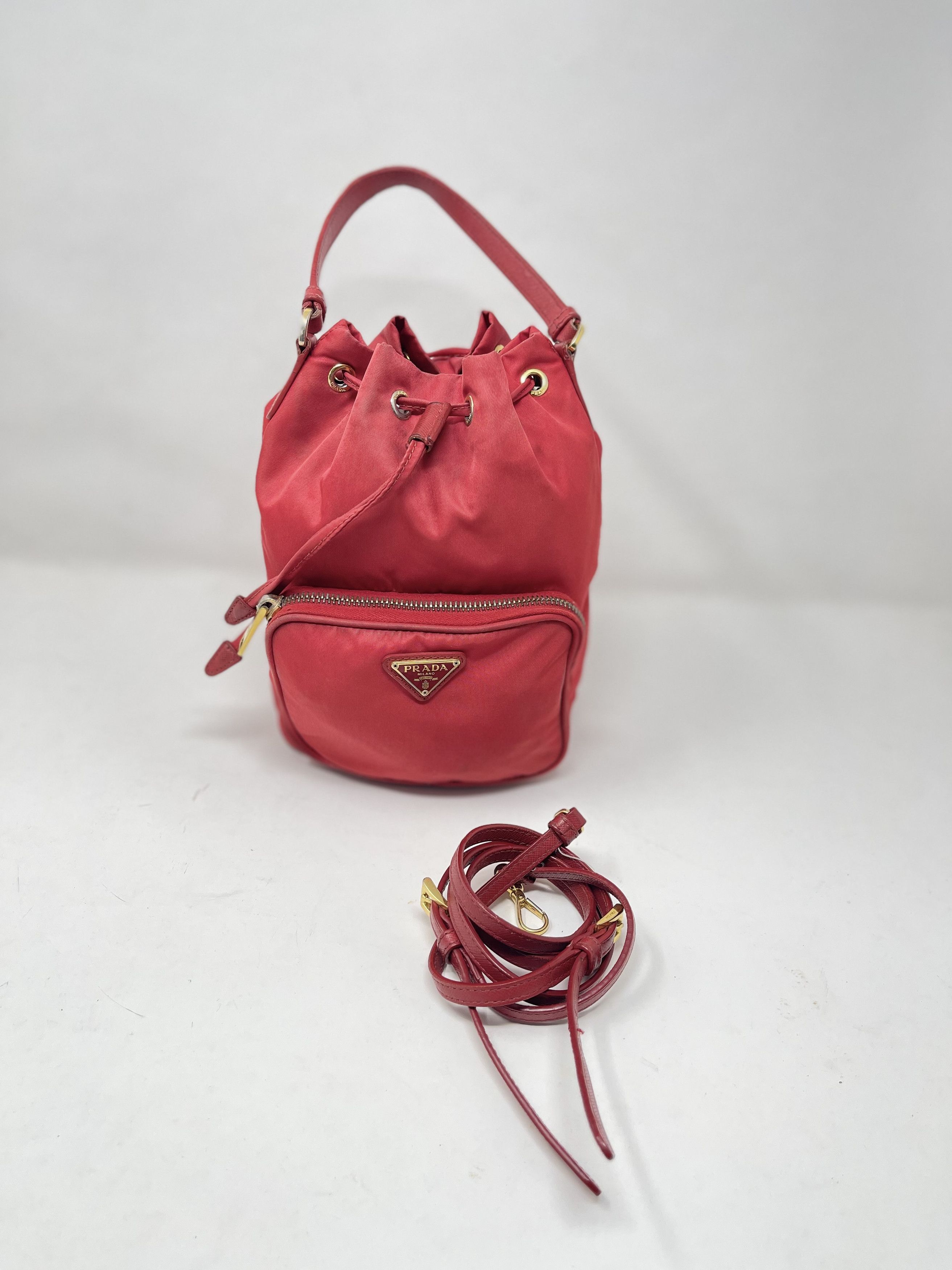 Prada Tessuto Re-Nylon Duet Bucket Bag