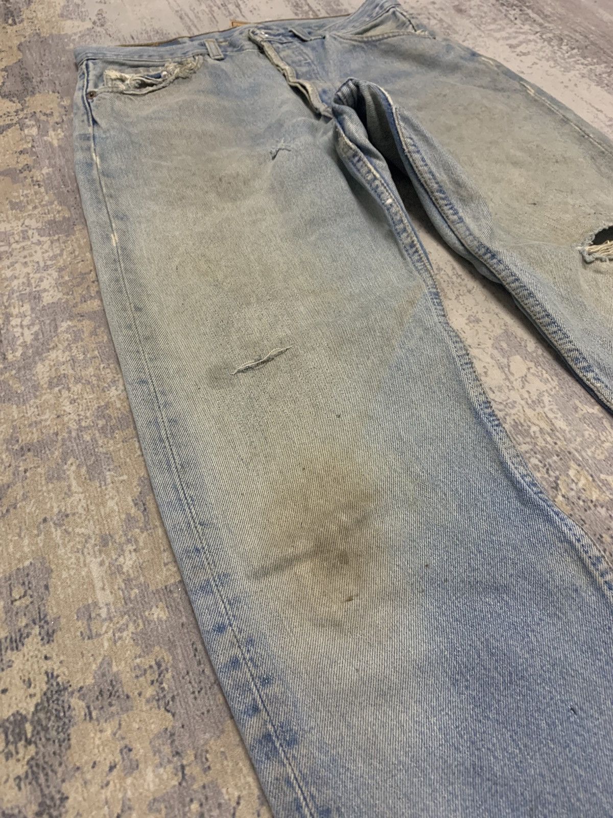 Levi's Vintage Levis 501 Rusty Jeans Distressed Denim Size US 31 - 4 Thumbnail