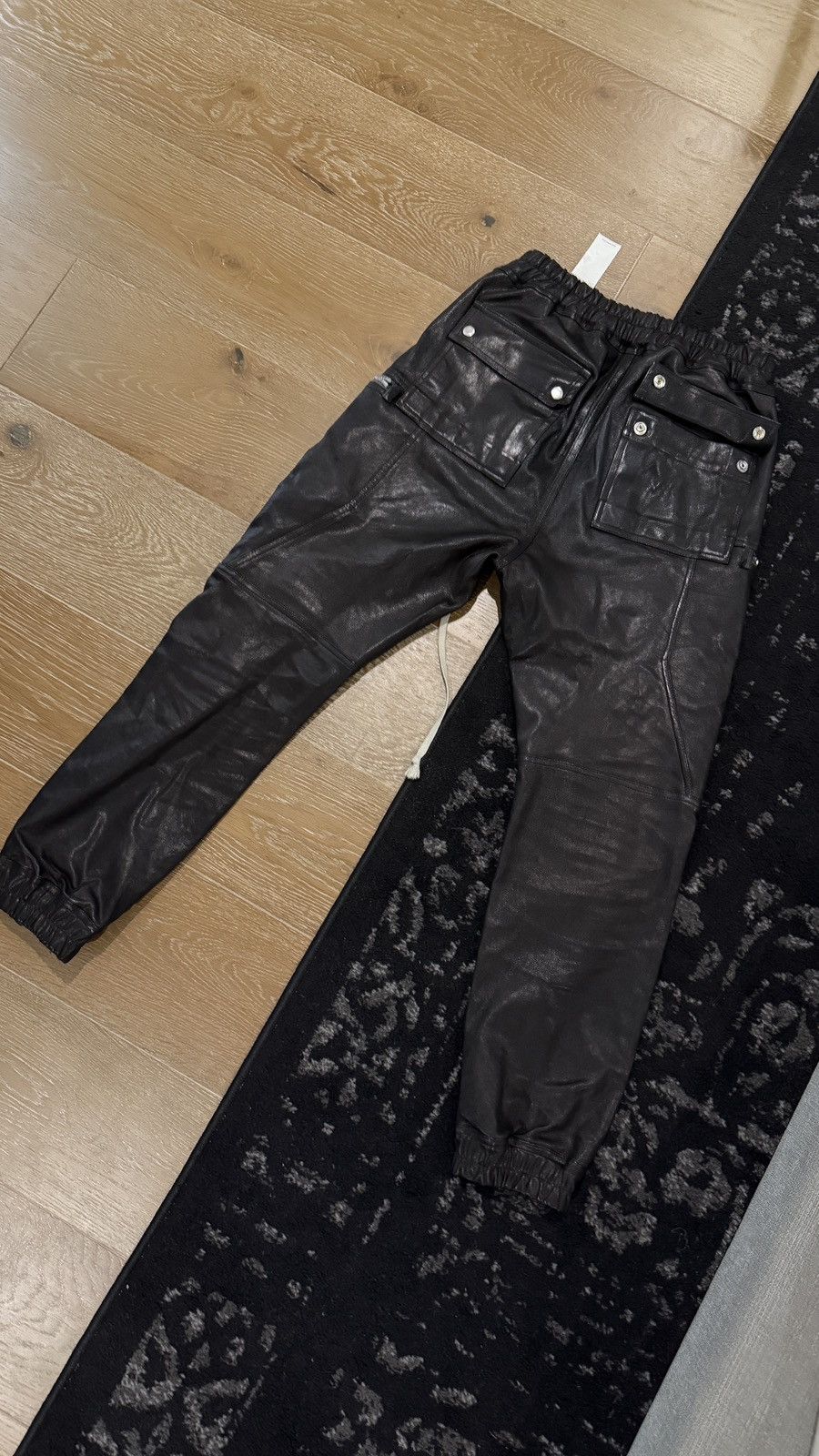 Rick Owens BAUHAUS LEATHER PANTS Size US 32 / EU 48 - 8 Thumbnail