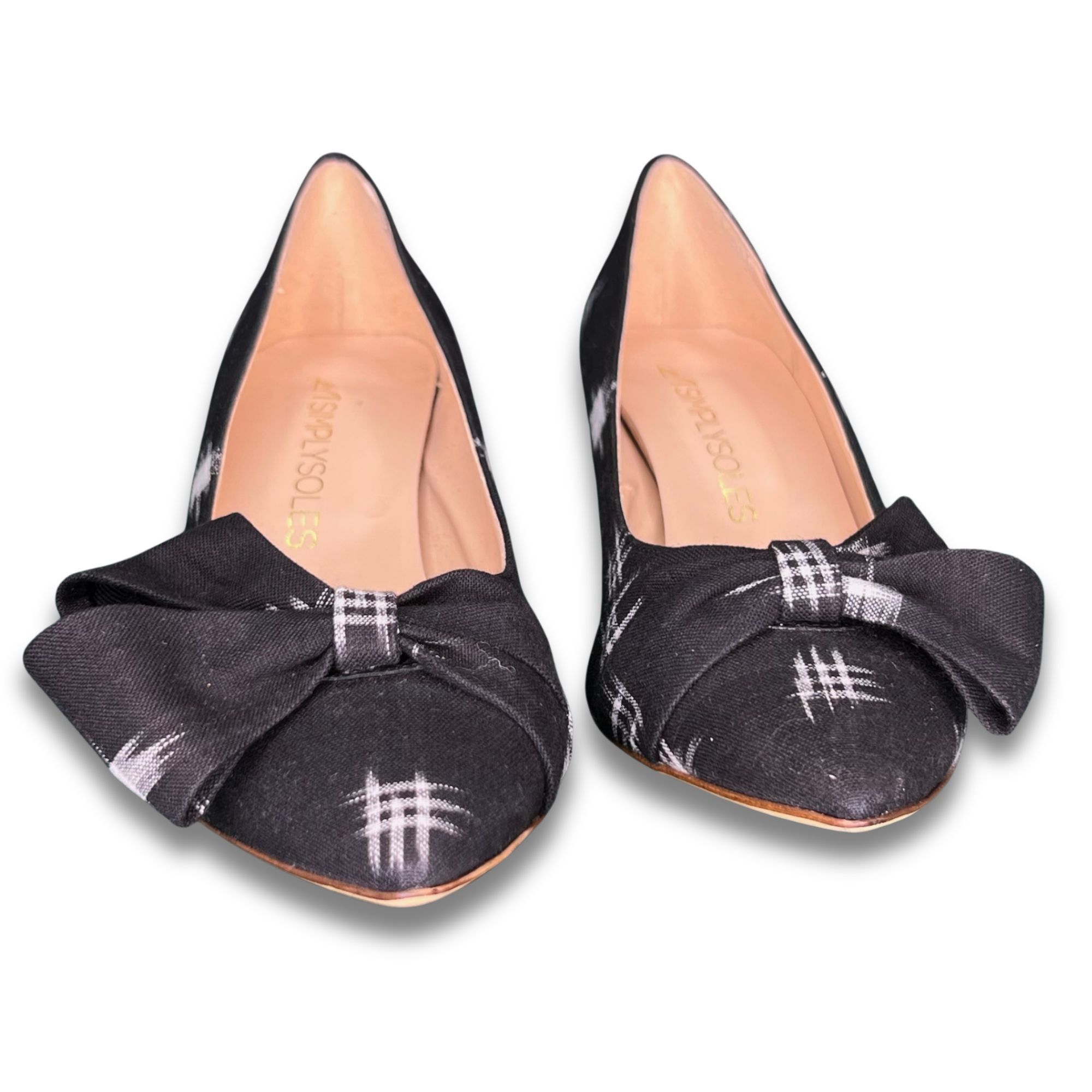 Other SimplySoles Womens Pointed-Toe Low-Heel Pumps With Bow Detai Size US 9.5 / IT 39.5 - 2 Thumbnail