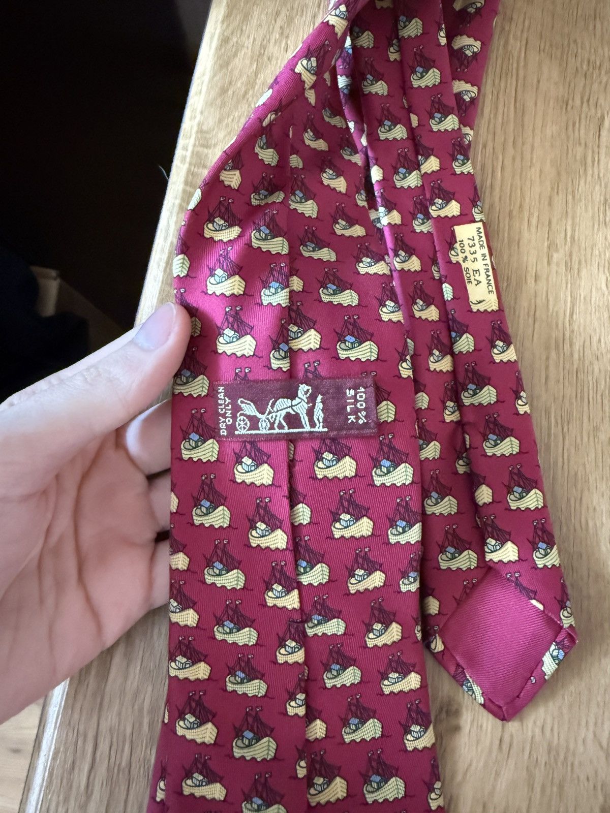 Hermes Vintage Hermes Tie Size ONE SIZE - 5 Thumbnail