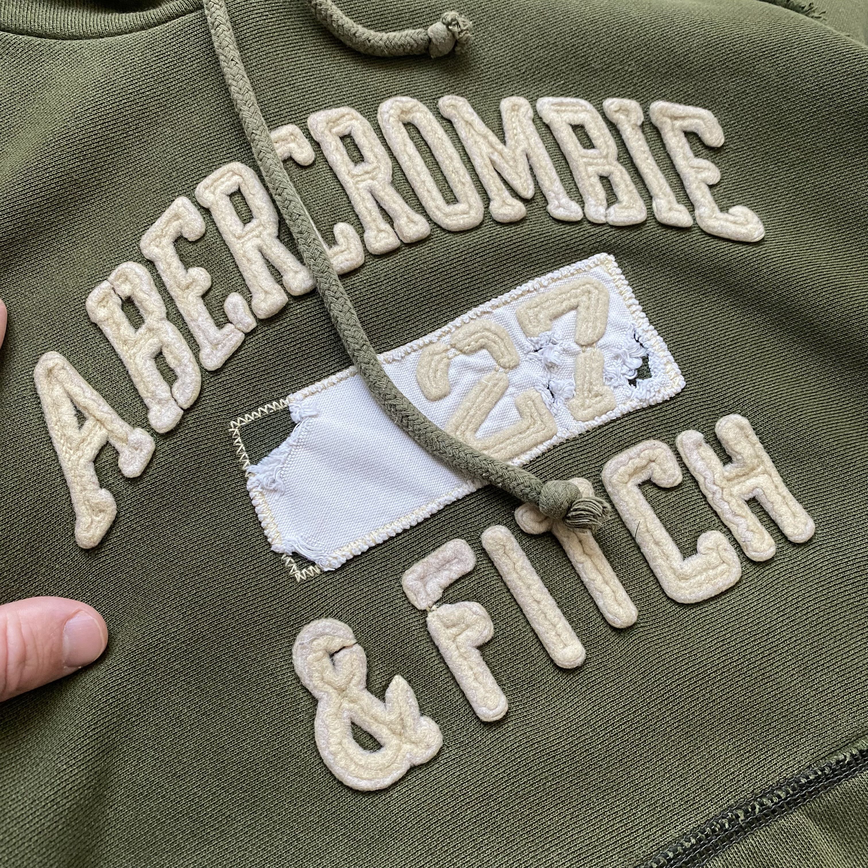 Abercrombie & Fitch Vintage Abercrombie Fitch Heavy Hoodie Distressed LGB style Size US M / EU 48-50 / 2 - 4 Thumbnail