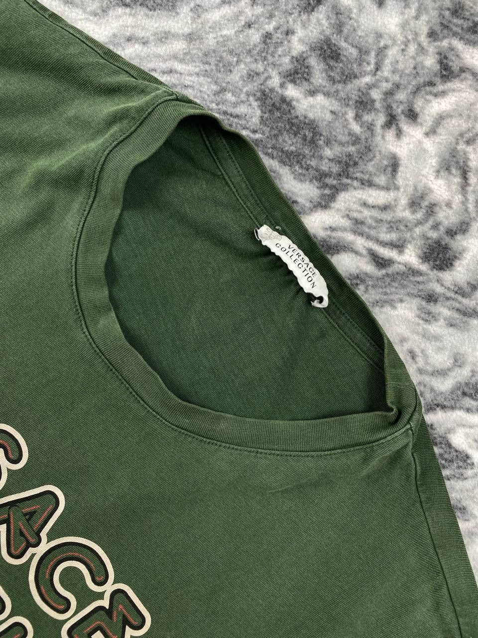 Versace Versace Collection T-Shirt Big Logo Men Size L Green Size US L / EU 52-54 / 3 - 3 Thumbnail