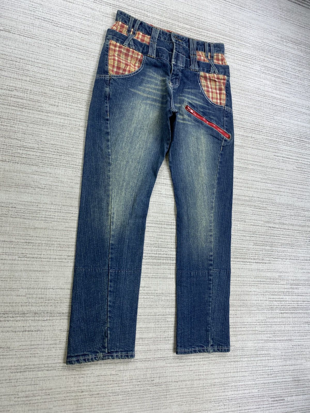 Hysteric Glamour Vintage B-S Hysteric Style Double Waist Denim Jeans Size US 30 / EU 46 - 4 Thumbnail