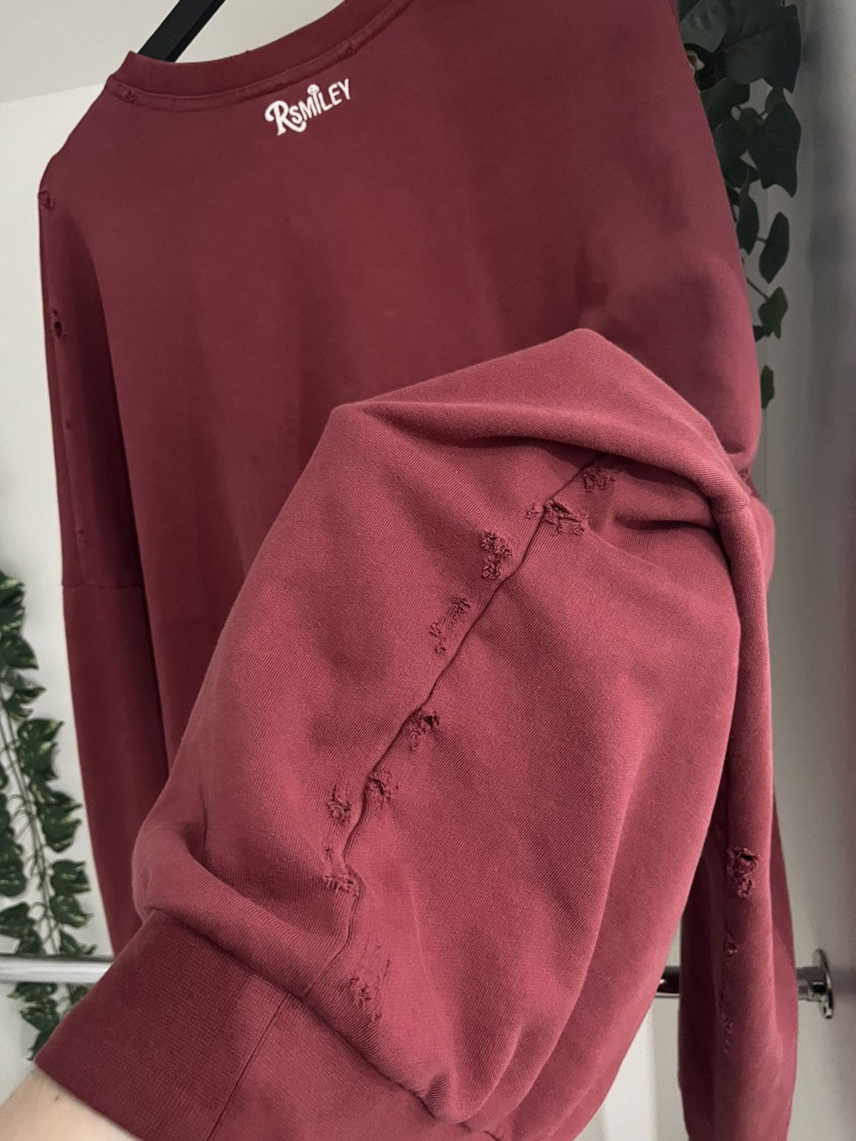 Raf Simons Raf Simons Smiley Oversized Distressed Sweatshirt Size US M / EU 48-50 / 2 - 7 Thumbnail