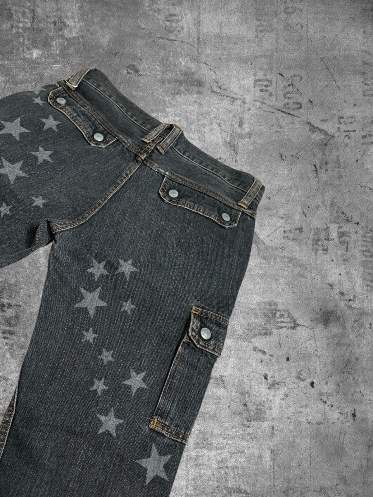 Hysteric Glamour hysteric Glamour flared cargo washed black denim pants Size US 30 / EU 46 - 7 Thumbnail