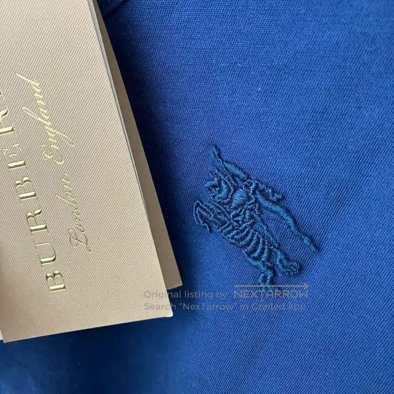 Burberry Burberry Blue Cotton Men's T. Size US L / EU 52-54 / 3 - 2 Thumbnail