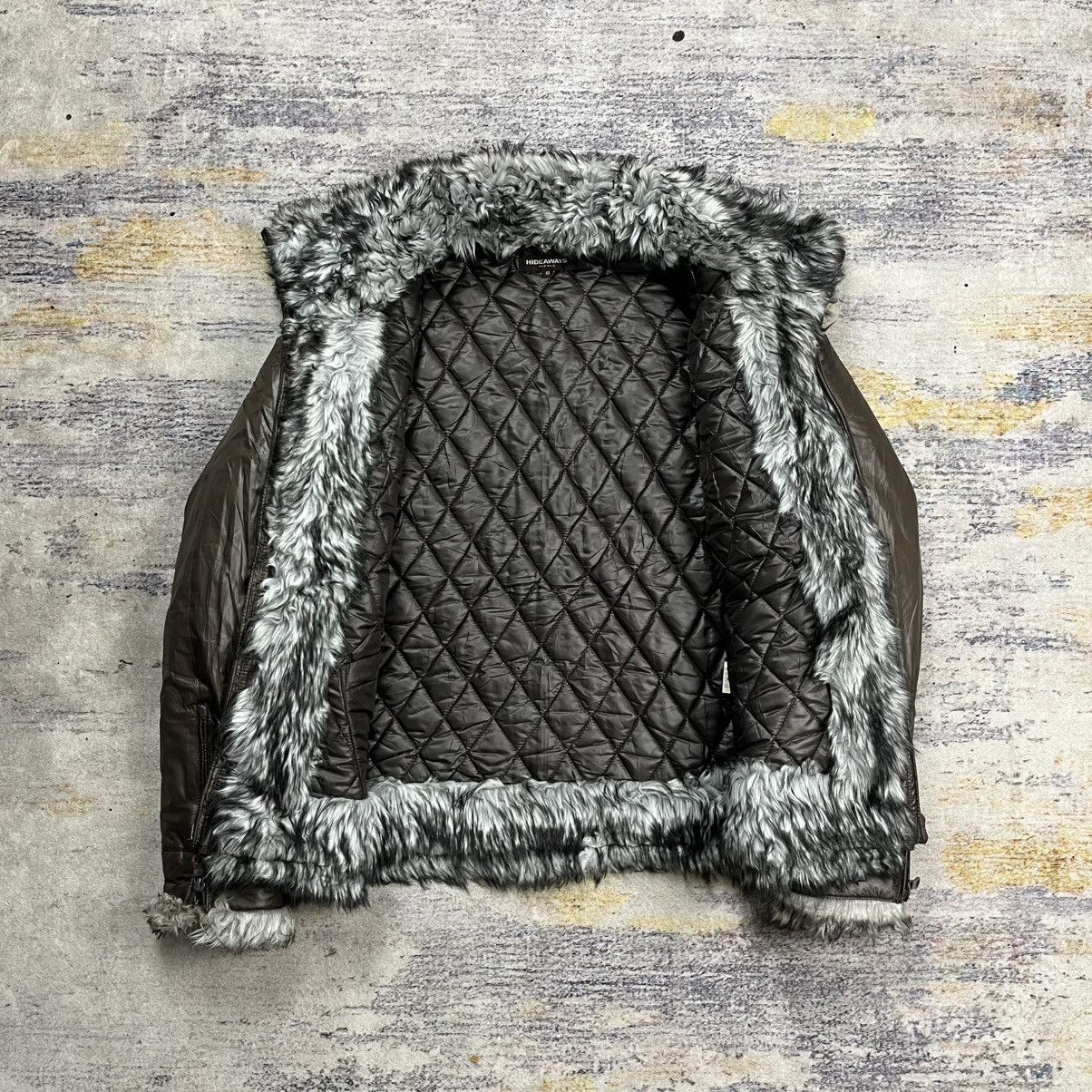 HIDEAWAYS Hideaways nicole multi zipper bikers fur jacket vkei style Size US M / EU 48-50 / 2 - 8 Thumbnail