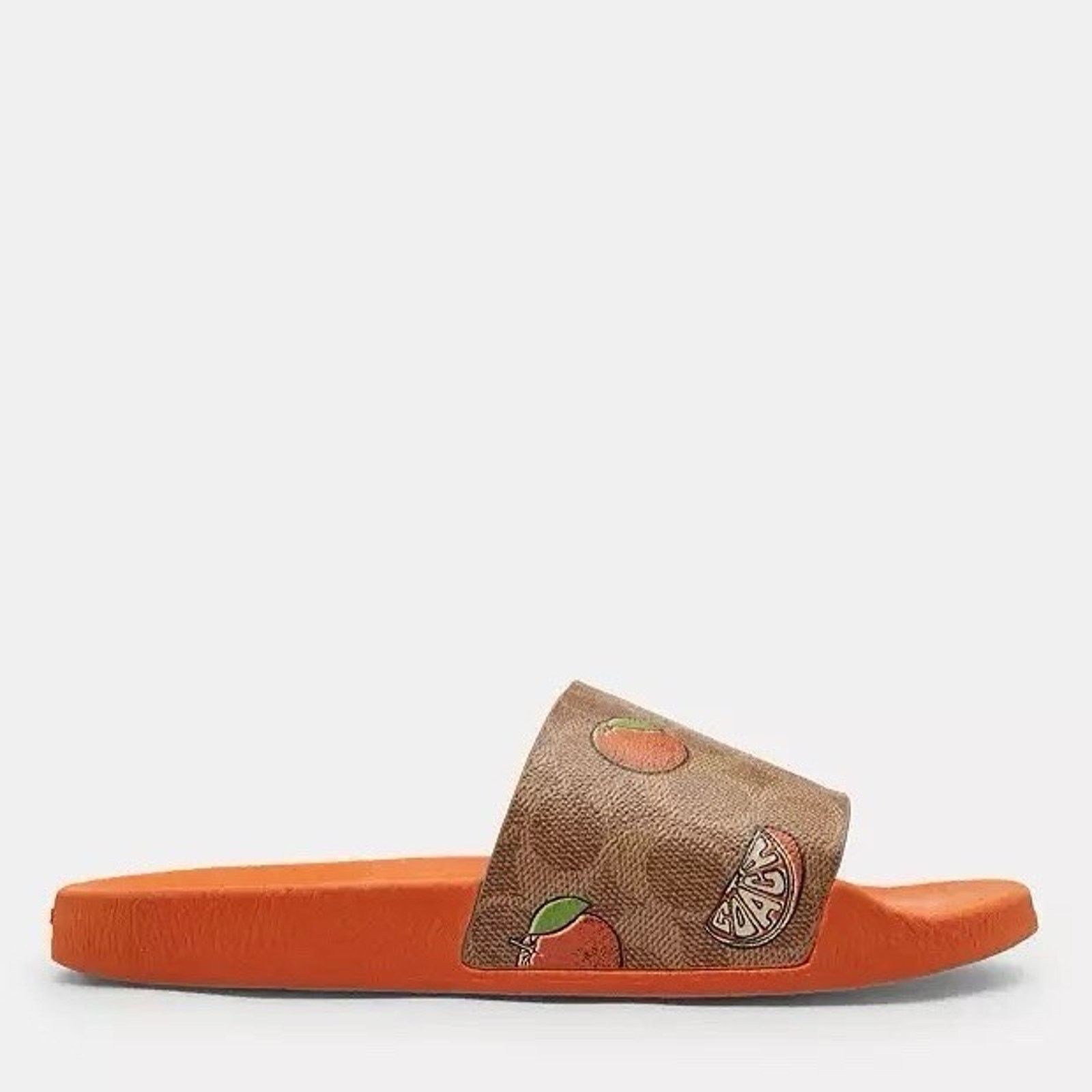 Coach New Coach Women Udele Sport Slide Fruit CAR29 Tan US 9 Size US 9 / IT 39 - 5 Thumbnail