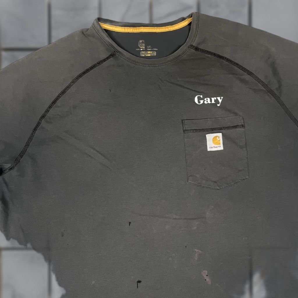Carhartt VINTAGE Carhartt Force T Shirt Mens 2XL Gray Logo Pocket Distressed Relaxed Fit Short Sleeve Crew Neck Size US XXL / EU 58 / 5 - 1 Thumbnail