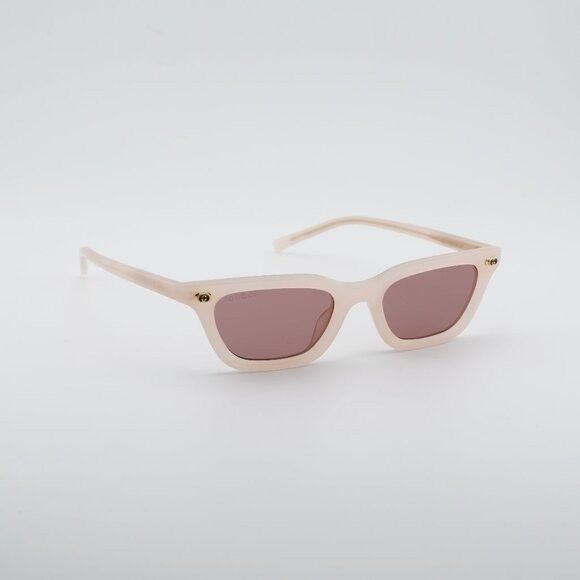 Gucci Gucci GG1944S 005 Sunglasses Pink Rectangle Frame, Red Lense Size ONE SIZE - 1 Thumbnail