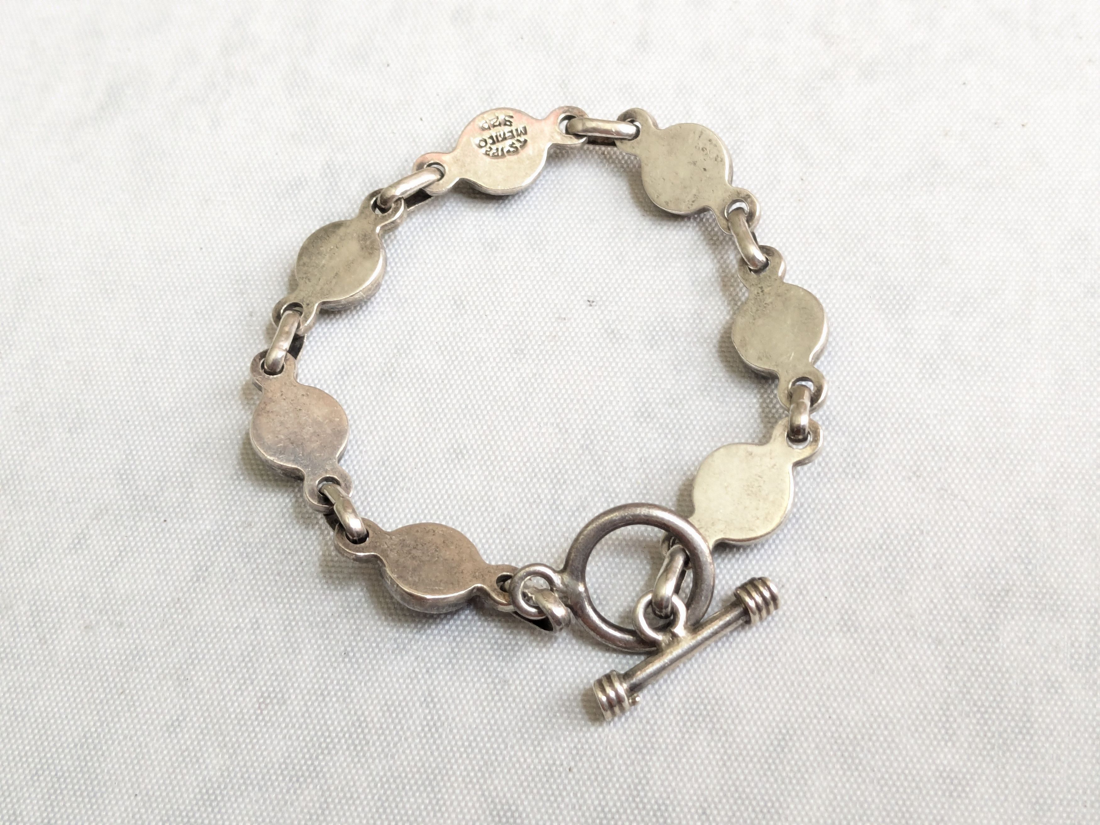 Vintage Vintage Taxco Sterling Silver Bracelet Taxco 7.25" Mexico Size ONE SIZE - 6 Thumbnail