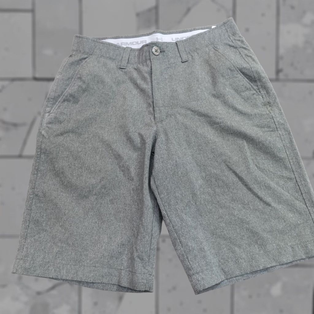 Under Armour Under Armour Shorts 30 Green Heather Solid Golf Performance 10" Inseam 10 in Mens Regular Size 30 Green Heat Gear Athletic Activewear Golf Size US 30 / EU 46 - 1 Thumbnail