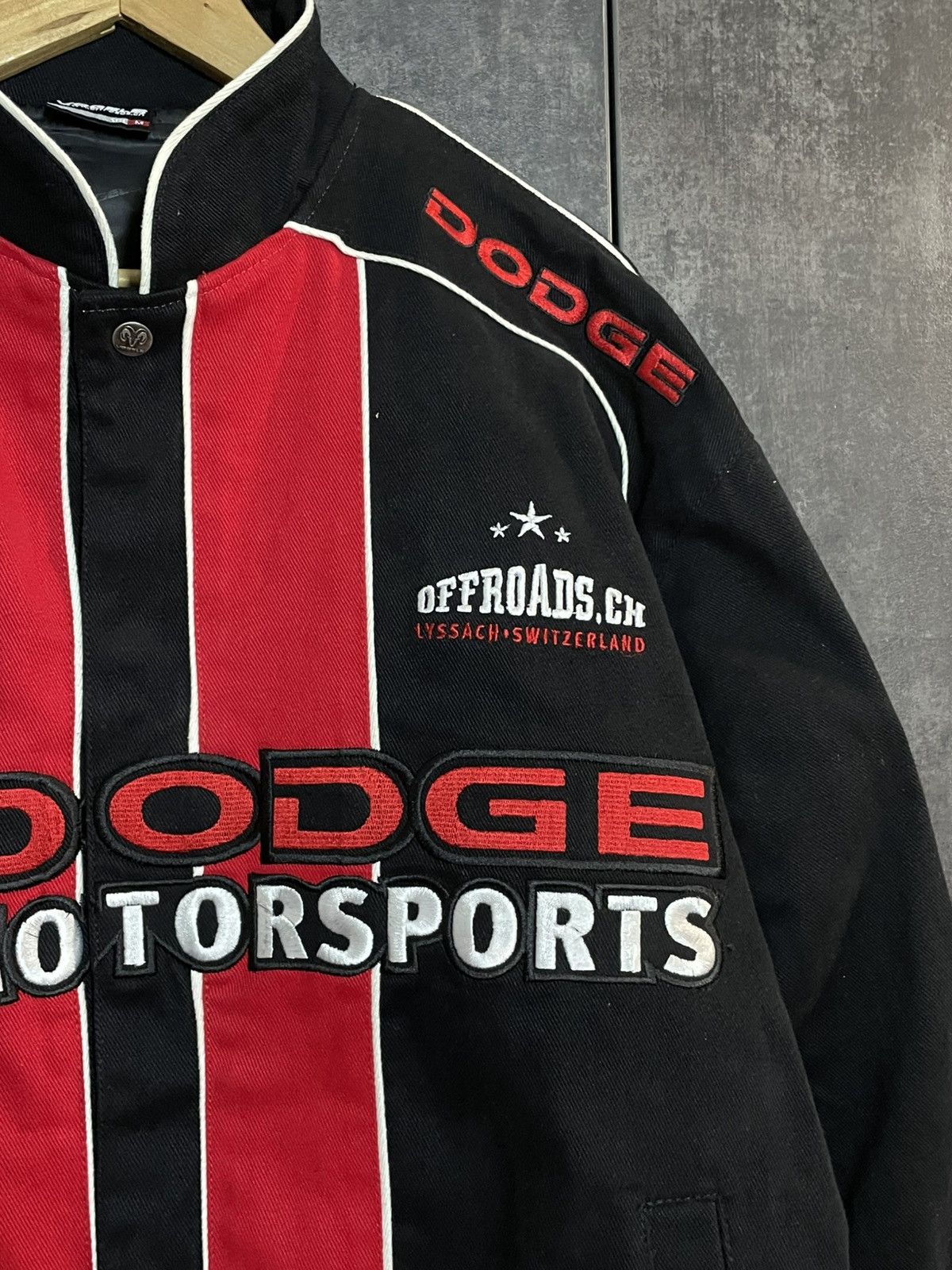 Vintage Vintage Dodge Racing Bomber Jacket Y3 MM6 424 Kith Jh Design Size US L / EU 52-54 / 3 - 12 Thumbnail