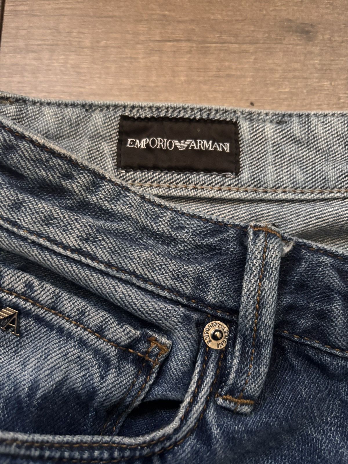 Emporio Armani Emporio Armani Blue Five-Pocket Jeans Size US 28 / EU 44 - 7 Thumbnail