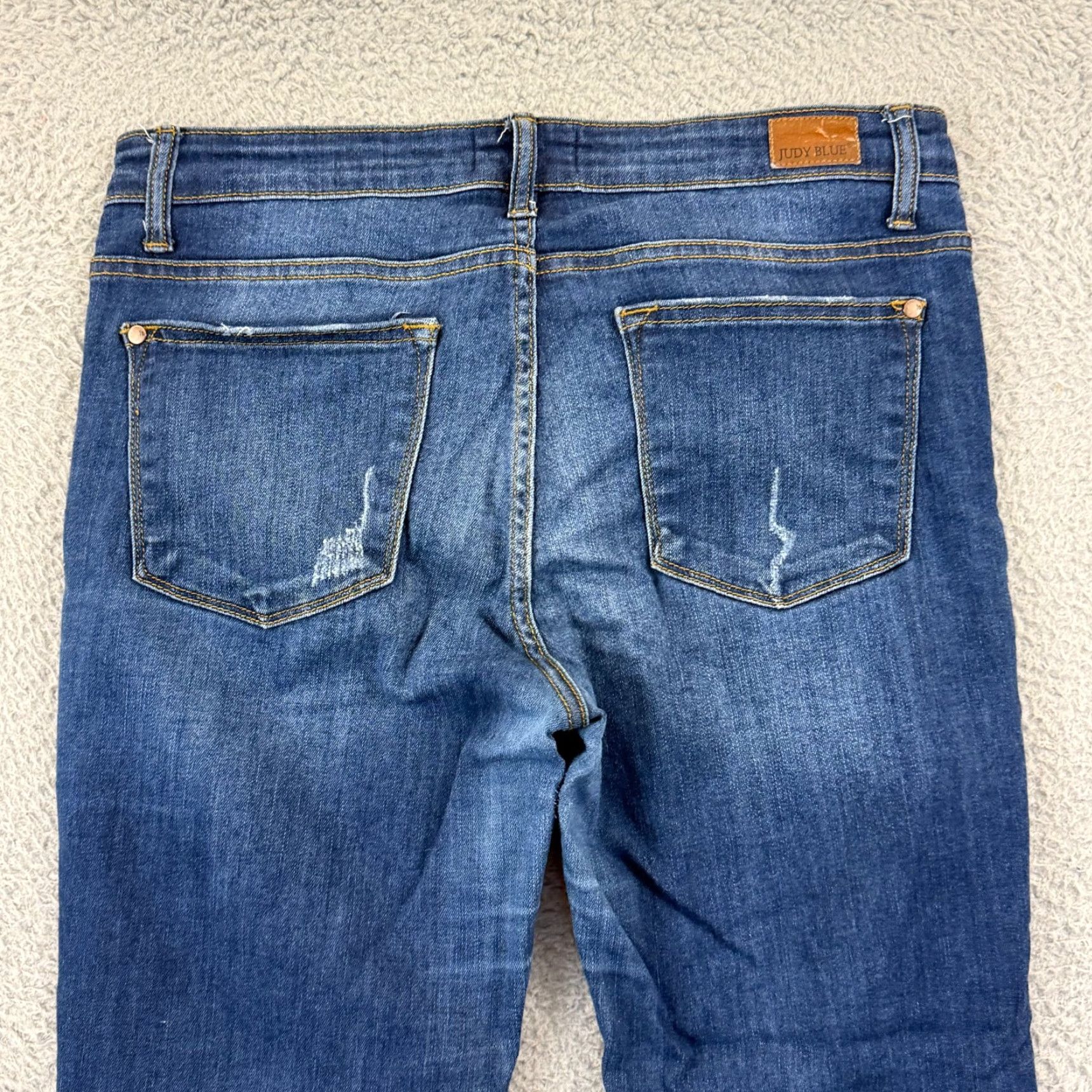 Denime Judy Blue Jeans Women’s 31 Relaxed Fit Dark Wash Stretch Skinny Denim 31x28 Vintage No City Preppy 5-Pocket Womens Jeans Size 24" / US 00 / IT 34 - 6 Thumbnail