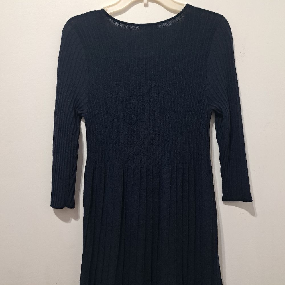 Eileen Fisher Eileen Fisher Washable Wool Scoop Neck Knit Dress Small Peti Size S / US 4 / IT 40 - 11 Thumbnail