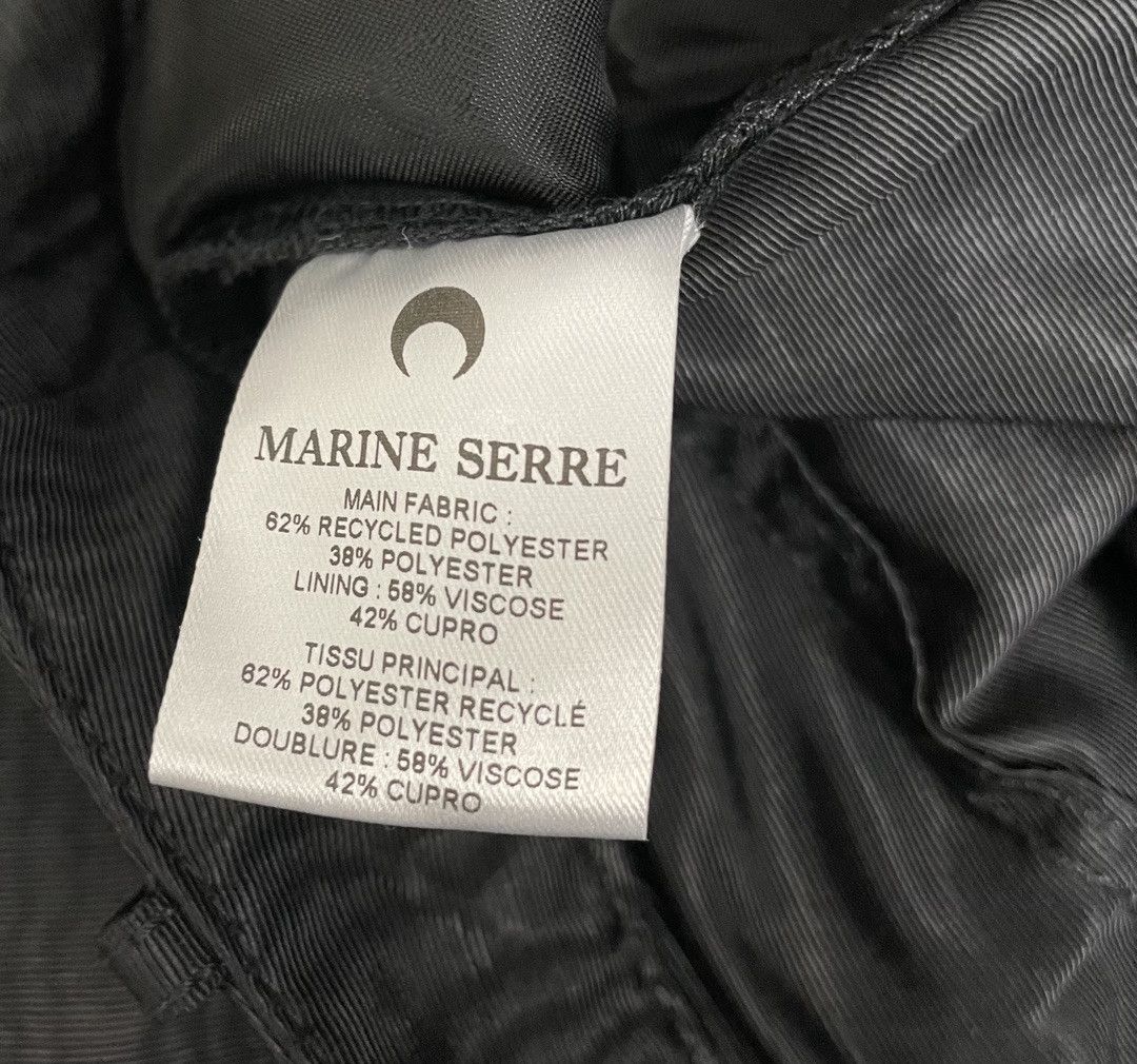 Marine Serre MARINE SERRE Womens Moire Straight Pants Size 26" / US 2 / IT 38 - 9 Thumbnail