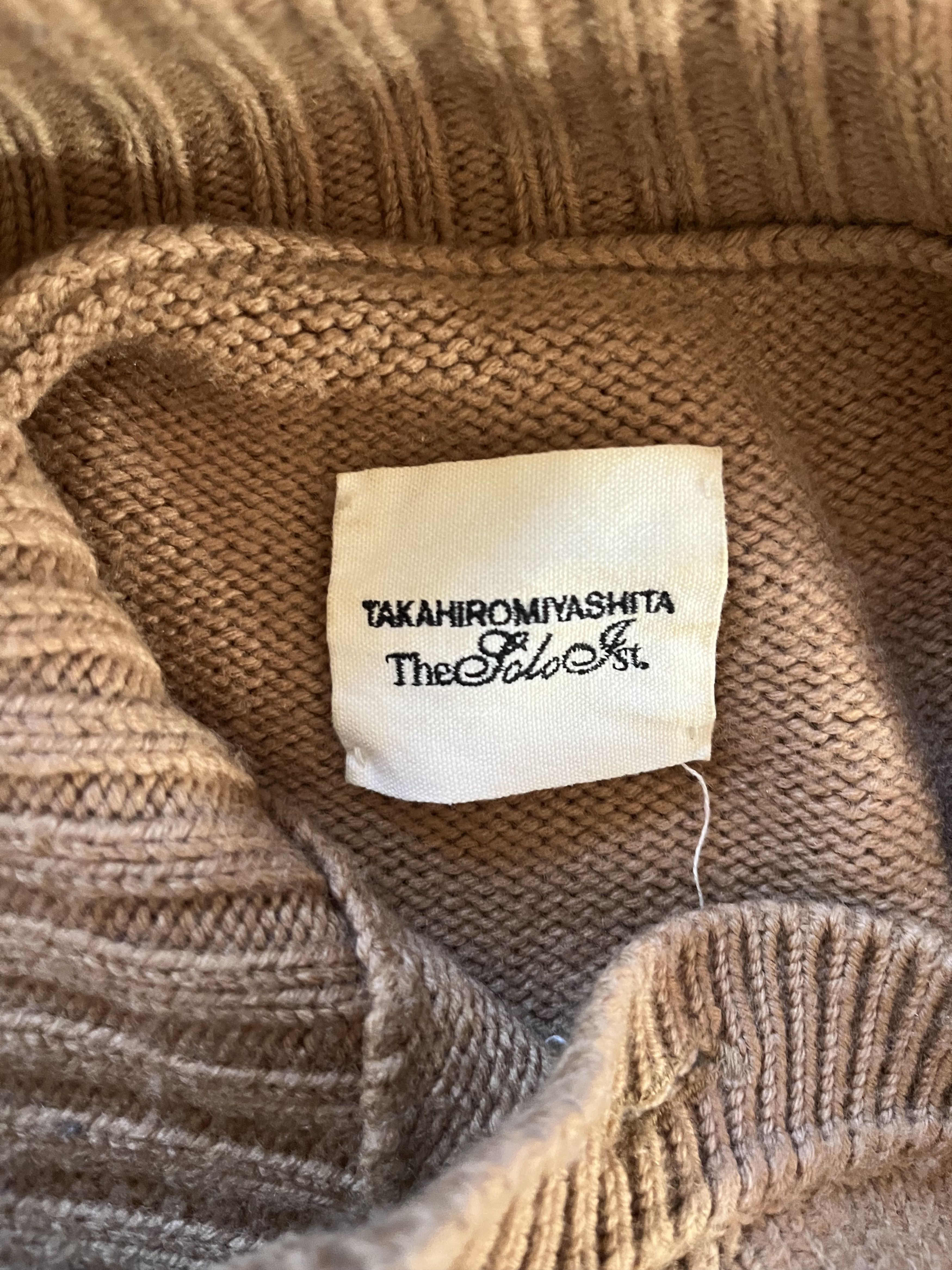 Takahiromiyashita The Soloist. The soloist waffle sweater in beige/camel Size US S / EU 44-46 / 1 - 3 Thumbnail