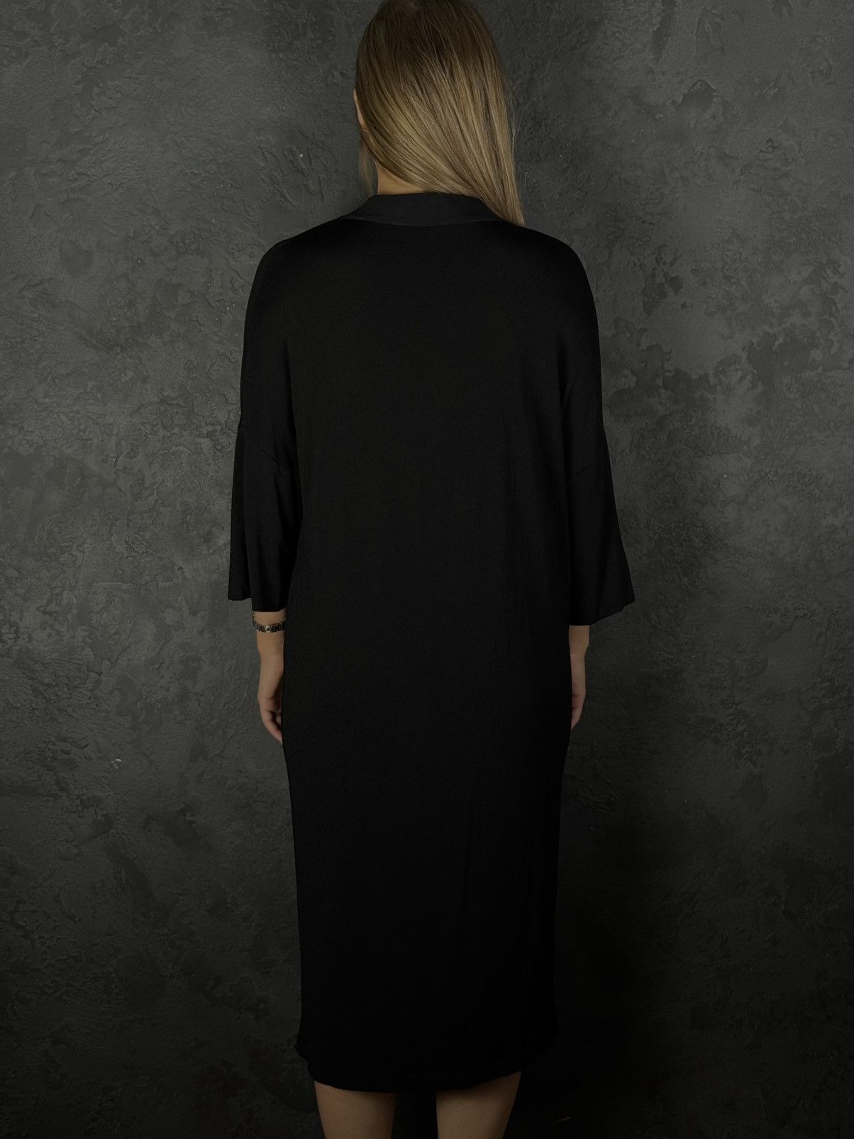Annette Gortz Annette Gortz Avantgarde Oversize Black Dress Viskose Size S Size S / US 4 / IT 40 - 3 Thumbnail