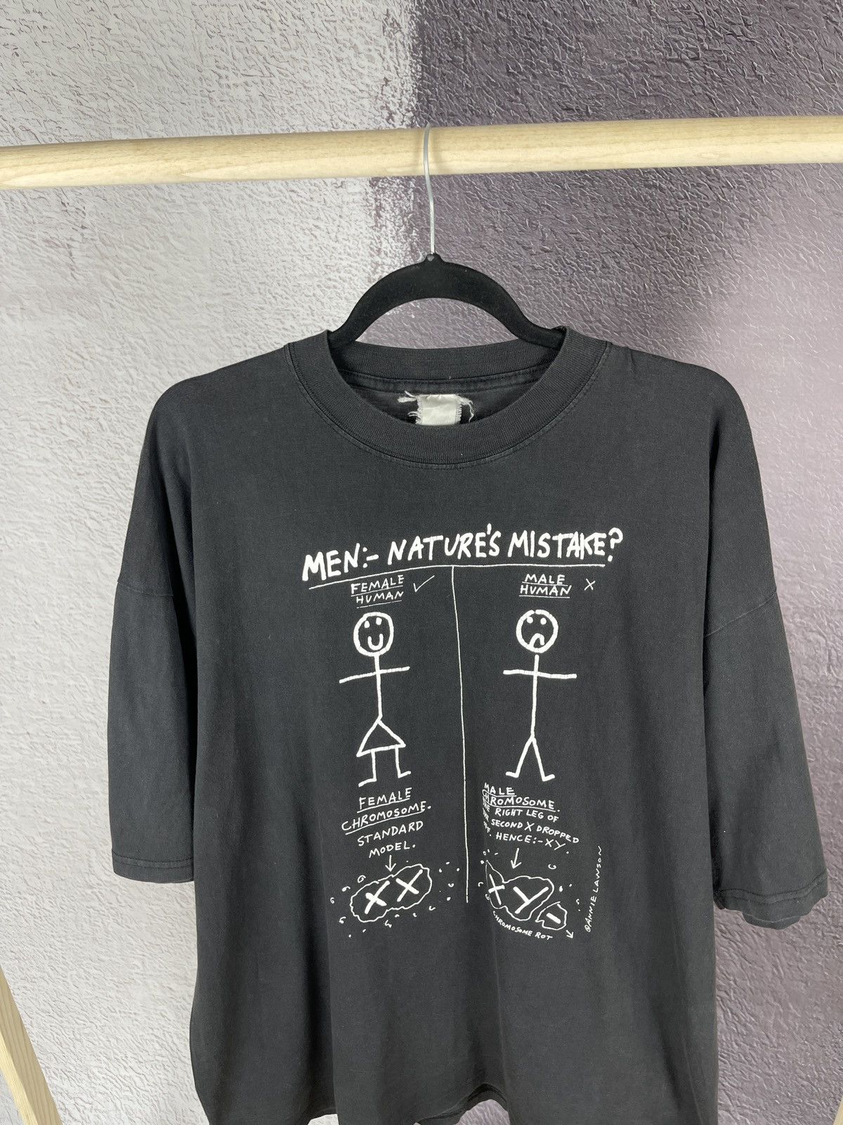Band Tees Vintage “Men: Nature’s mistake” big logo band tee shirt Size US XL / EU 56 / 4 - 2 Thumbnail