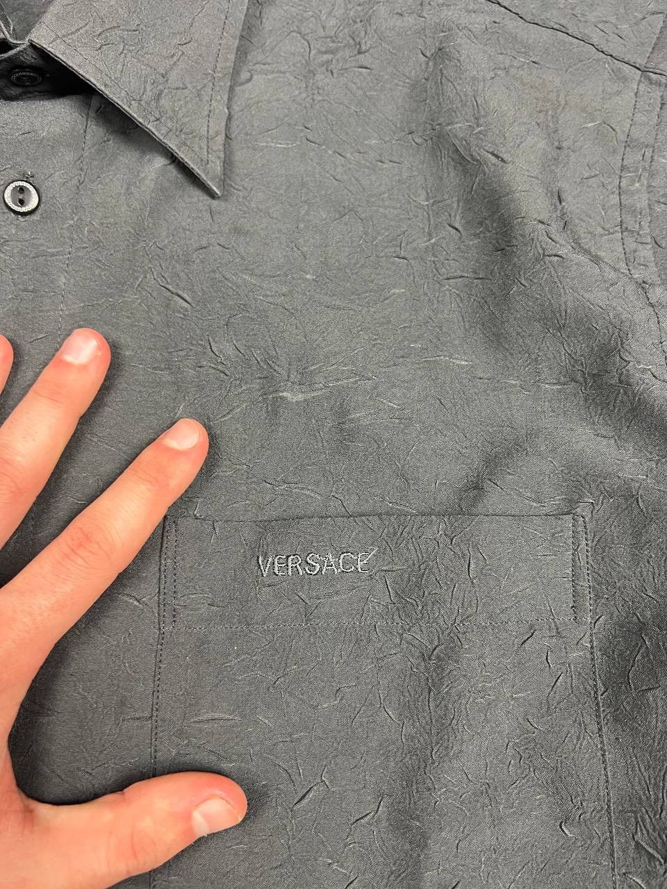 Versace × Vintage Vintage Versace Classic Structure Silk Shirt 90s Size US M / EU 48-50 / 2 - 4 Thumbnail
