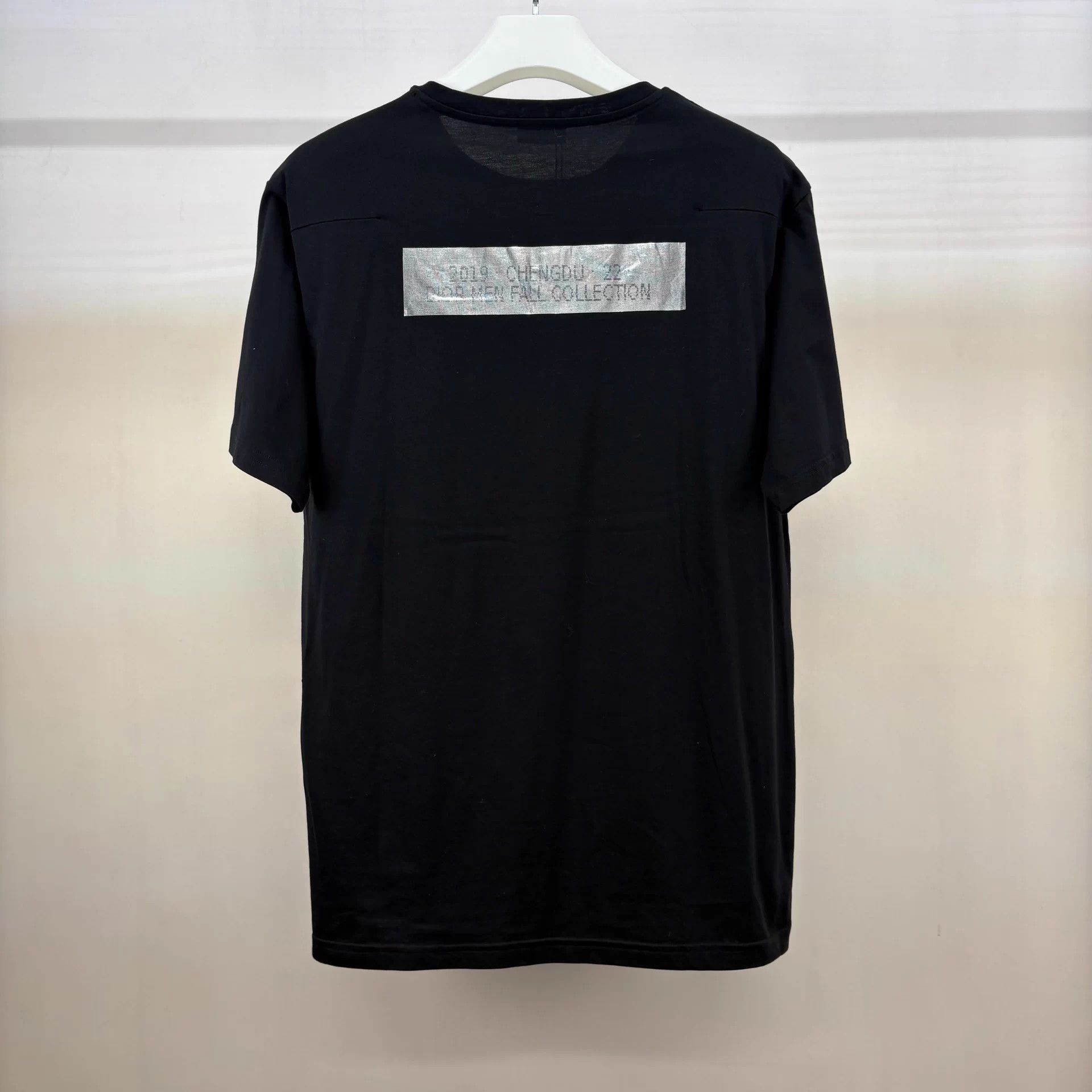 Dior Dior black sequin logo short sleeve tee XL new Size US XL / EU 56 / 4 - 2 Thumbnail