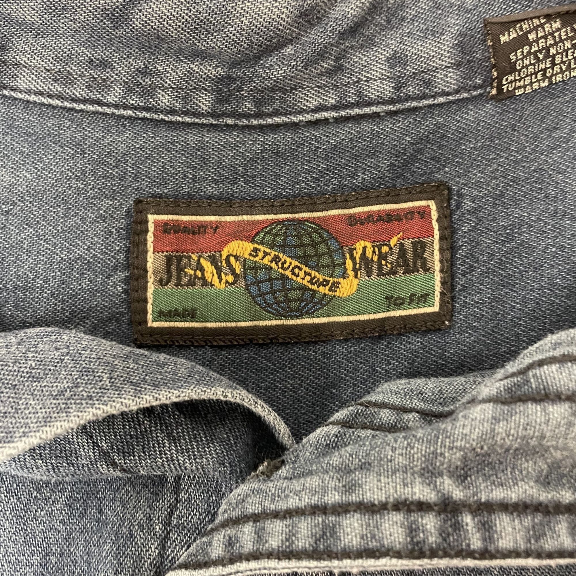 Other Vtg Jeans Structure Wear DENIM WORKWEAR Streetwear Shirt Size US L / EU 52-54 / 3 - 4 Thumbnail