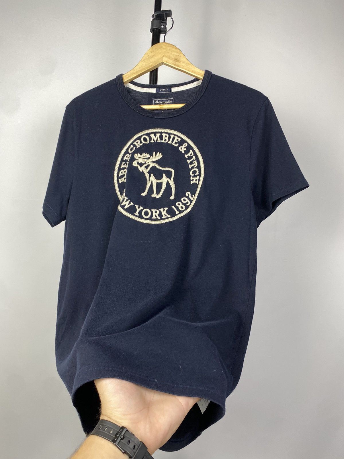Abercrombie & Fitch × Vintage Vintage Abercrombie & Fitch BIG LOGO T-Shirt Men’s M Size Size US M / EU 48-50 / 2 - 2 Thumbnail