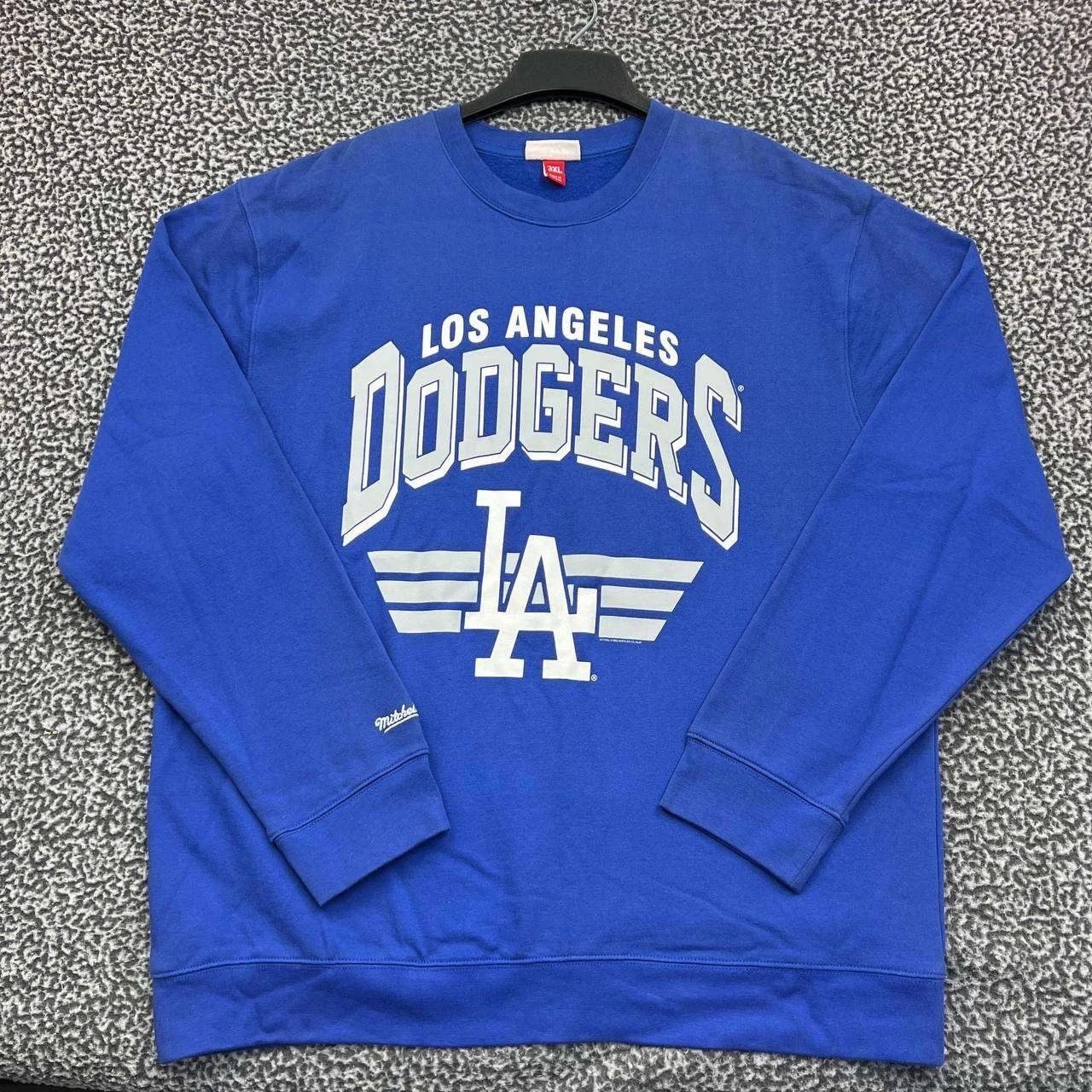 Mitchell & Ness Los Angeles LA Dodgers Sweatshirt Men Fleece Pullover 3XL Size US XXL / EU 58 / 5 - 1 Thumbnail