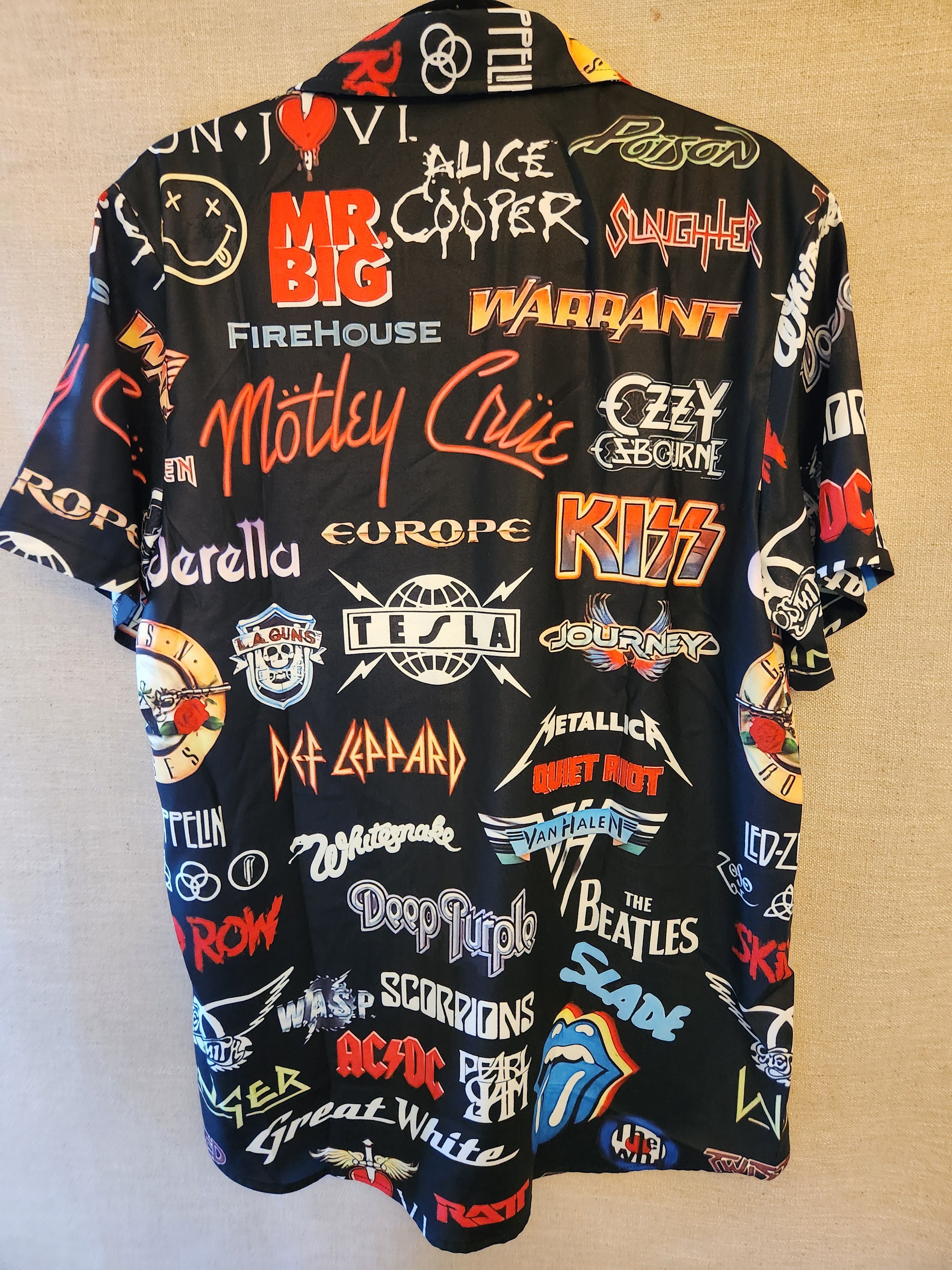 Other 80's-90's Hard Rock Band Logo Short Sleeve Shirt Size US M / EU 48-50 / 2 - 2 Thumbnail
