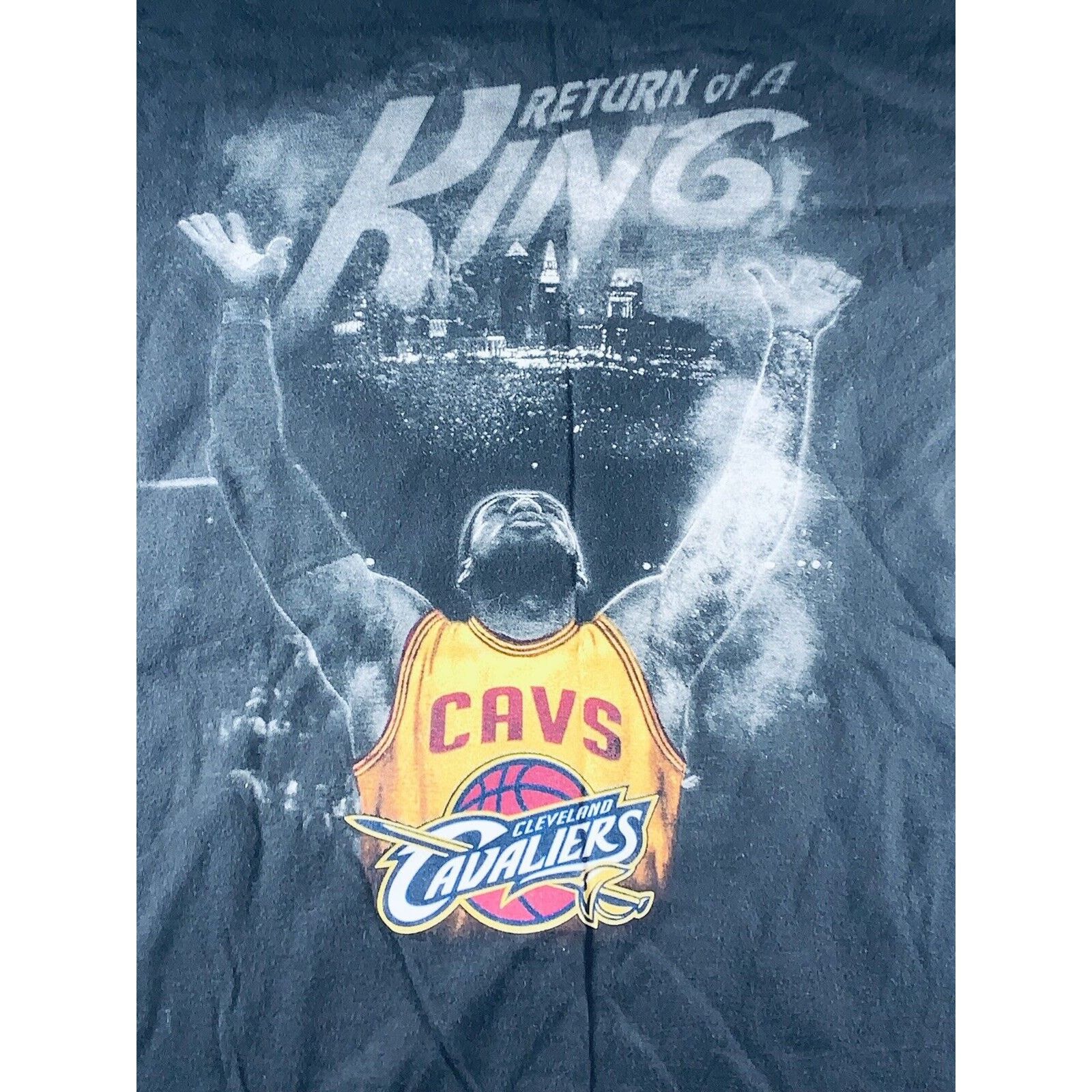 Majestic LeBron James Return Of A King T Shirt Black Size XL Size US XL / EU 56 / 4 - 2 Thumbnail