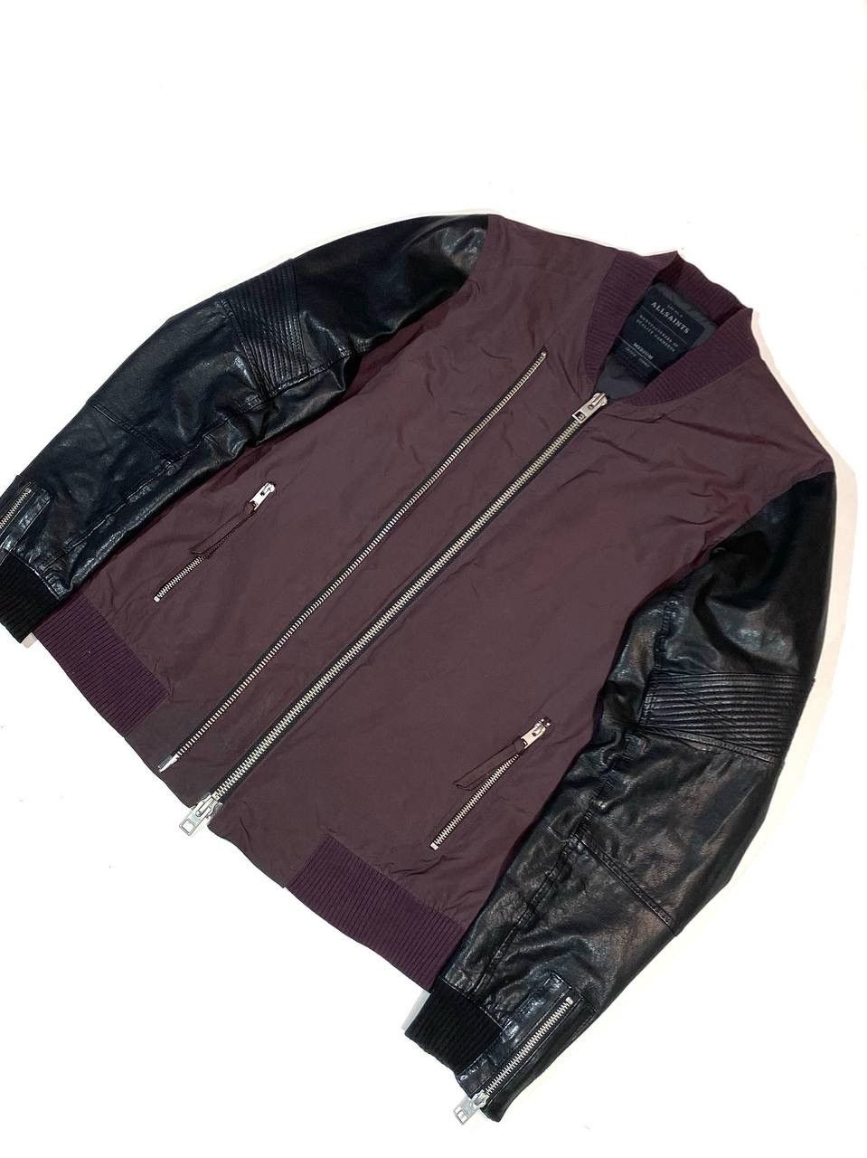 Allsaints Allsaints Men Bomber Leather Jacket Size US S / EU 44-46 / 1 - 10 Thumbnail