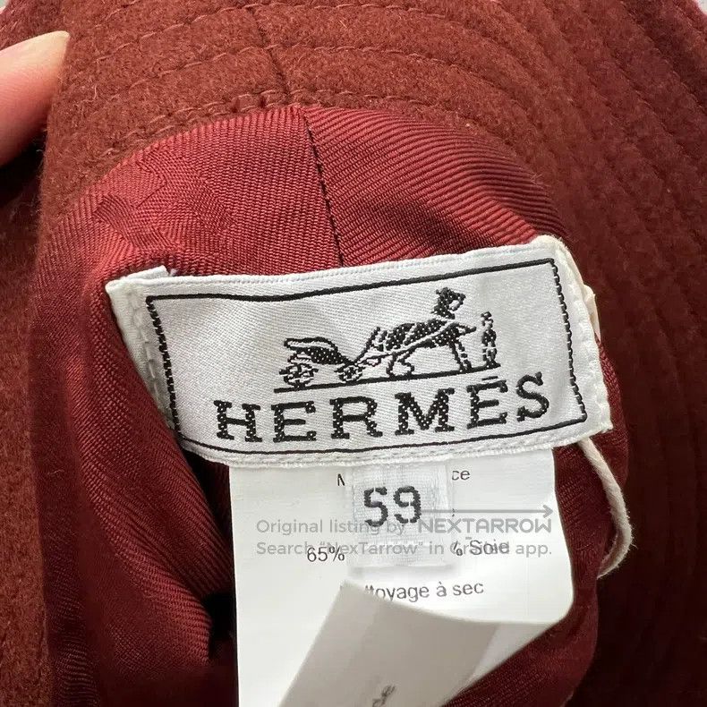 Hermes Hermes size 59 Logo Buckle Wool Fisherman Hat Size ONE SIZE - 3 Thumbnail