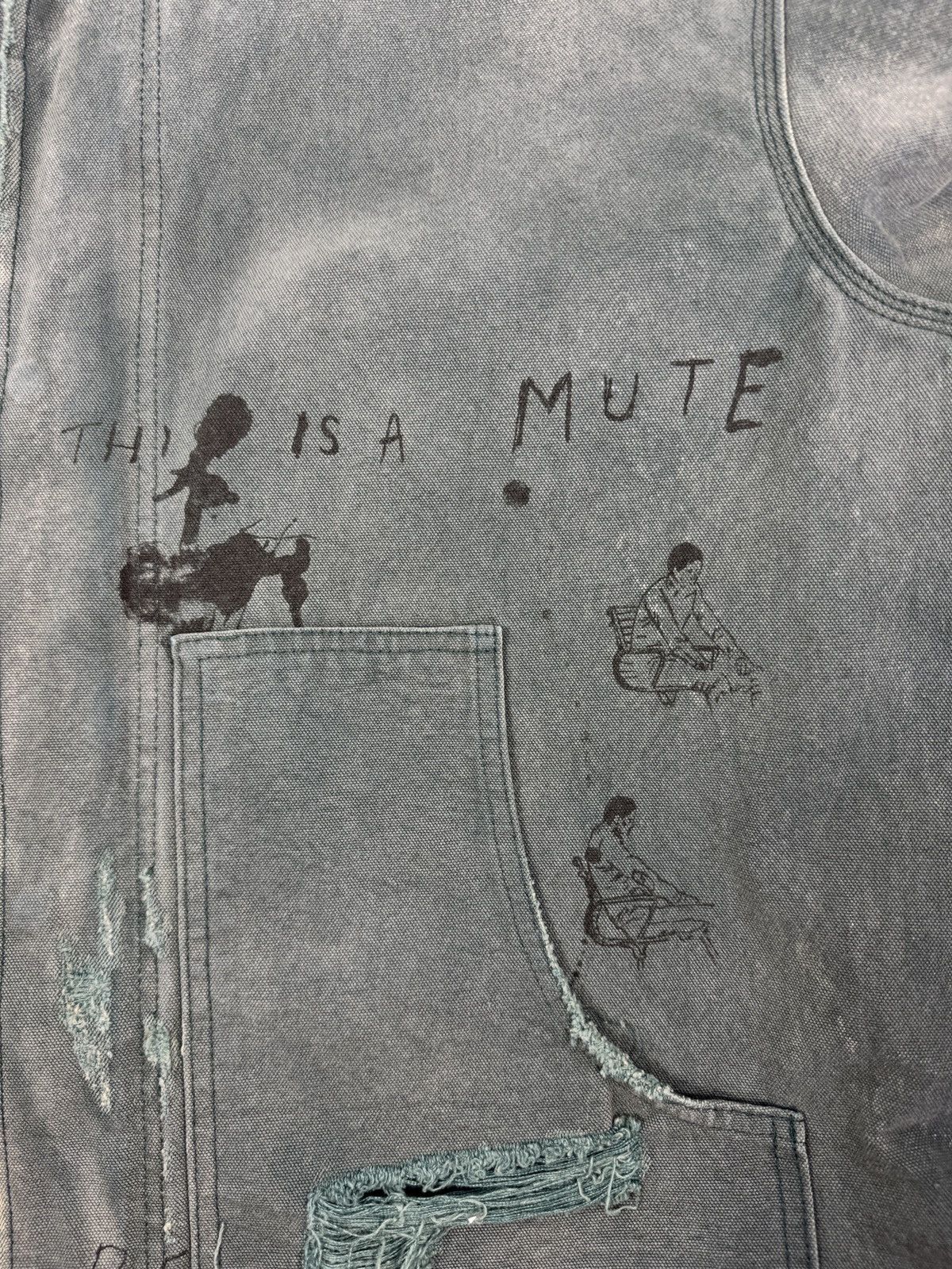 Enfants Riches Deprimes DISTRESSED PRINT DENIM JACKET Size US XL / EU 56 / 4 - 8 Thumbnail