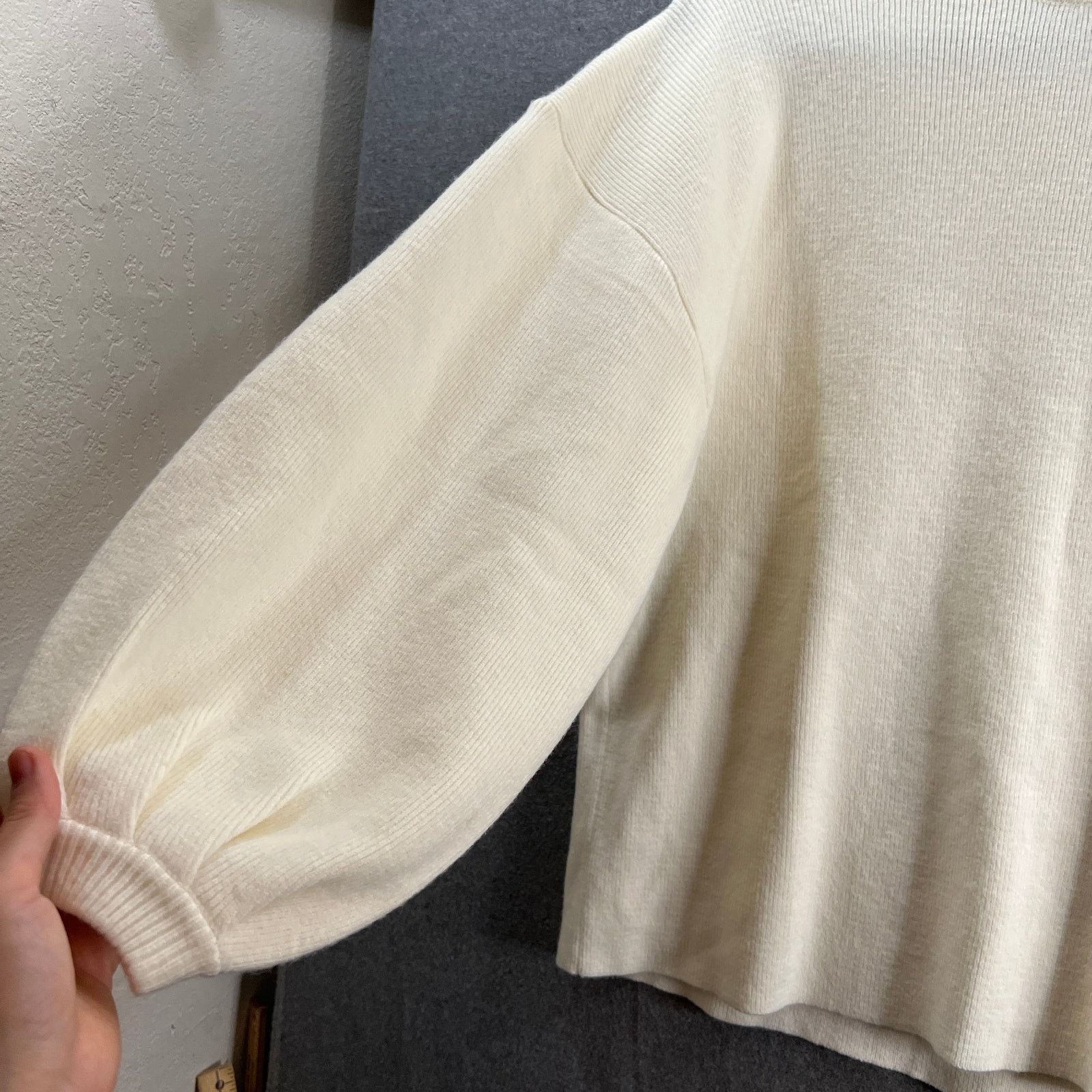 Other Lulu's Sweater Womens Size XS Ivory Knitted Pullover Size XS / US 0-2 / IT 36-38 - 9 Thumbnail