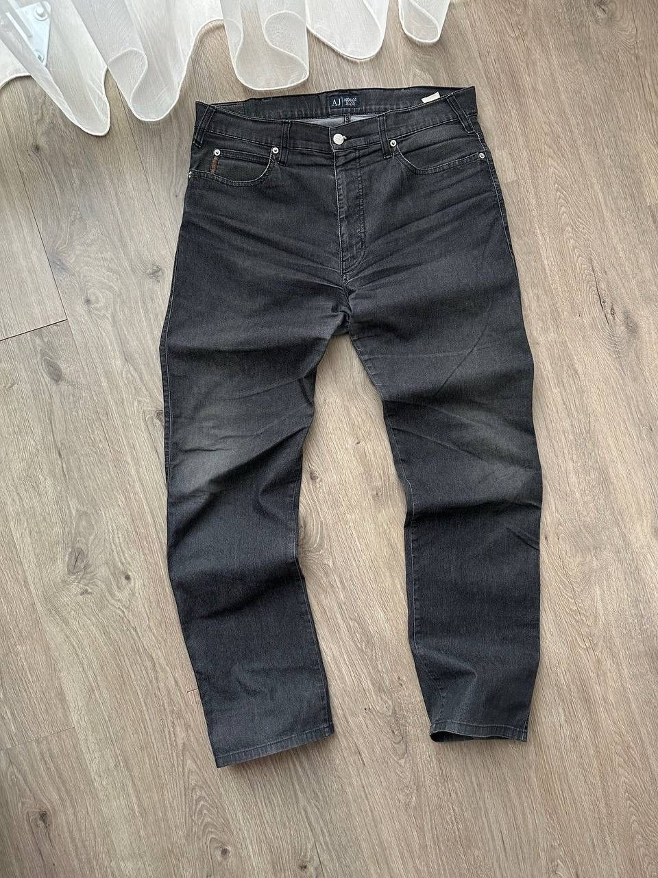 Armani × Vintage Vintage Armani Jens Gray Faded Big Tab Pants Size US 36 / EU 52 - 16 Thumbnail