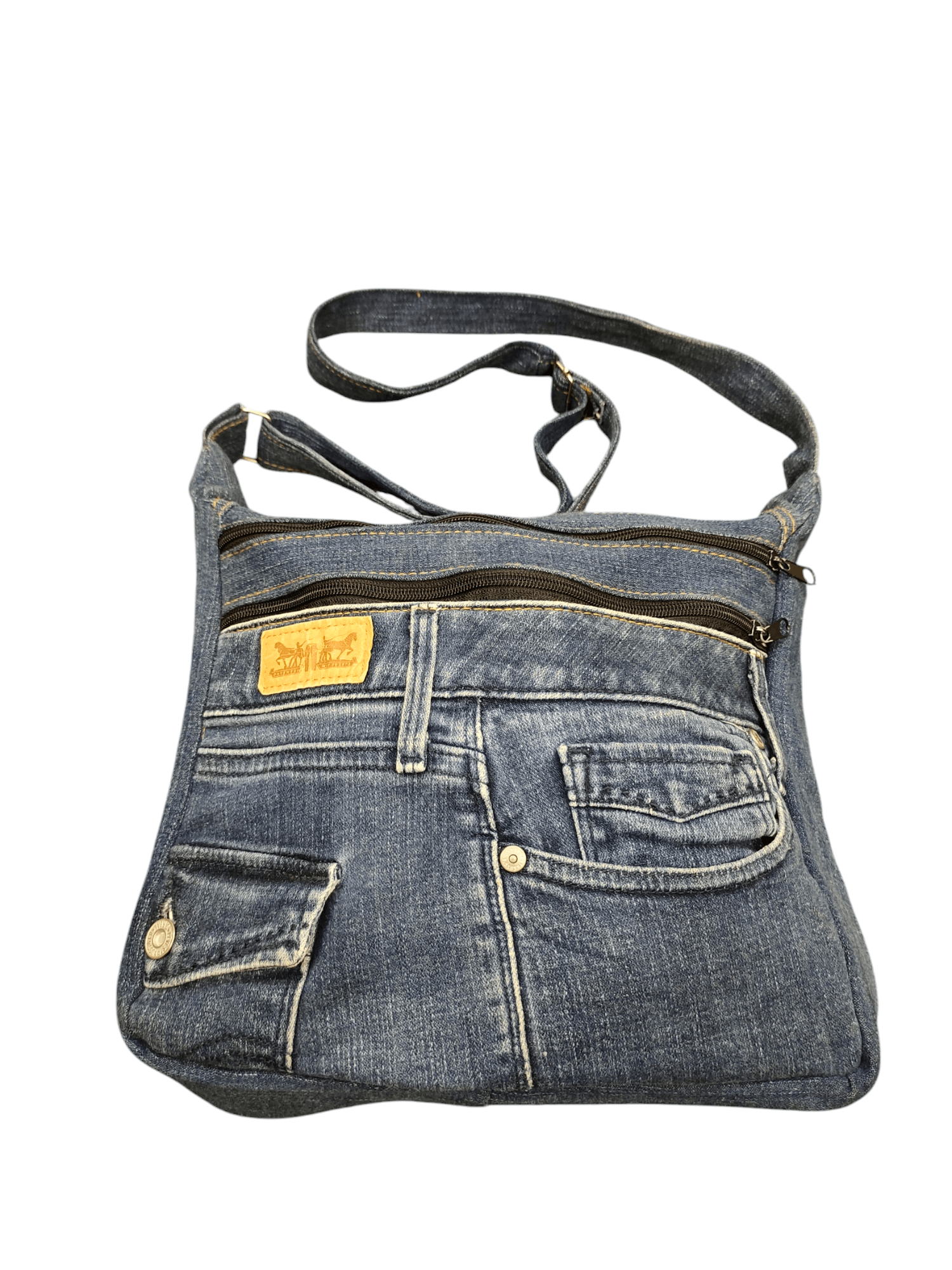 Japanese Brand Vintage Levis Custom Crossbody Sling Denim Bag Size ONE SIZE - 4 Thumbnail