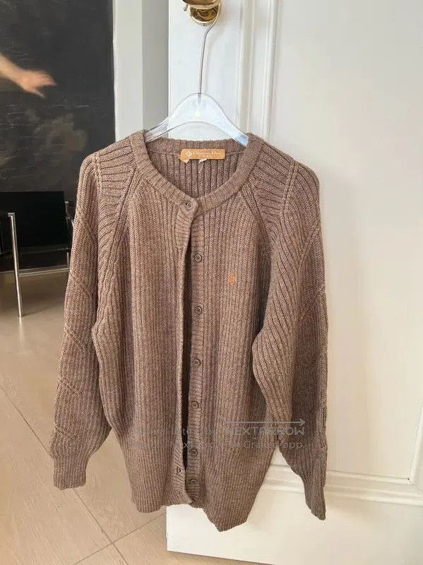 Dior Dior Khaki Women's Cardigan Sweater . Size M / US 6-8 / IT 42-44 - 1 Thumbnail