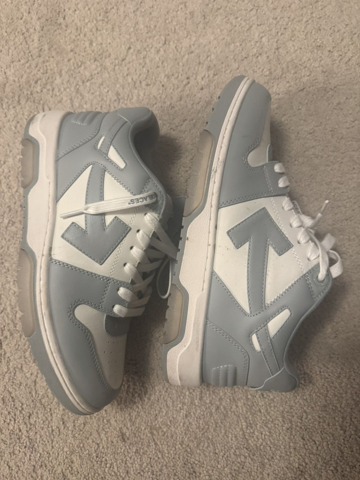 Off-White Off-White Out Of Office Blue and White Size US 10 / EU 43 - 6 Thumbnail