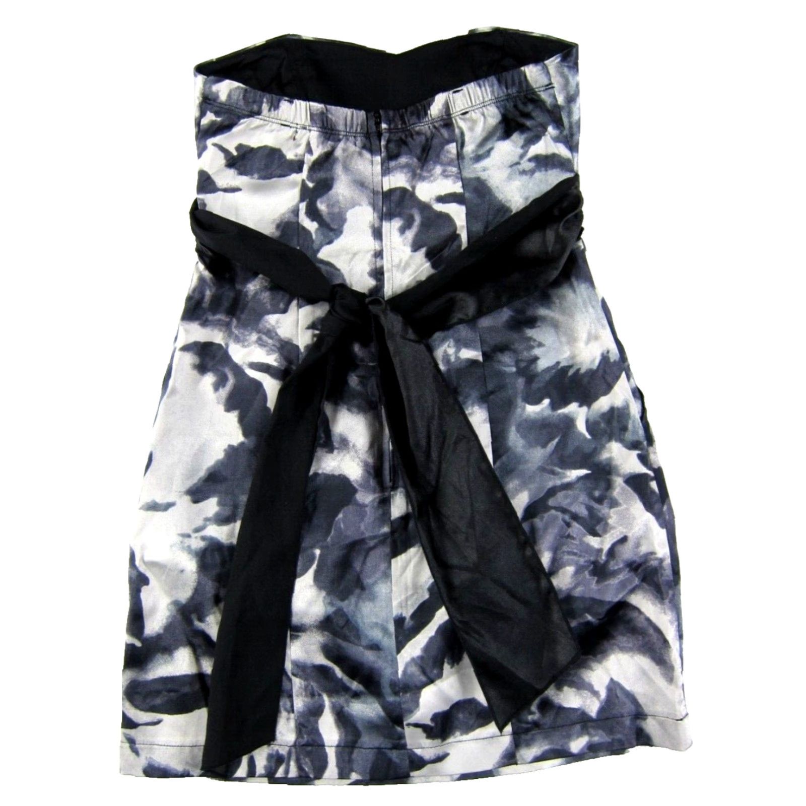 Vintage VINTAGE Trixxi Dress Women XS Mini Strapless Black Tie Dye Pockets Vintage 80s 90s Shorts Slit? Size XS / US 0-2 / IT 36-38 - 2 Thumbnail
