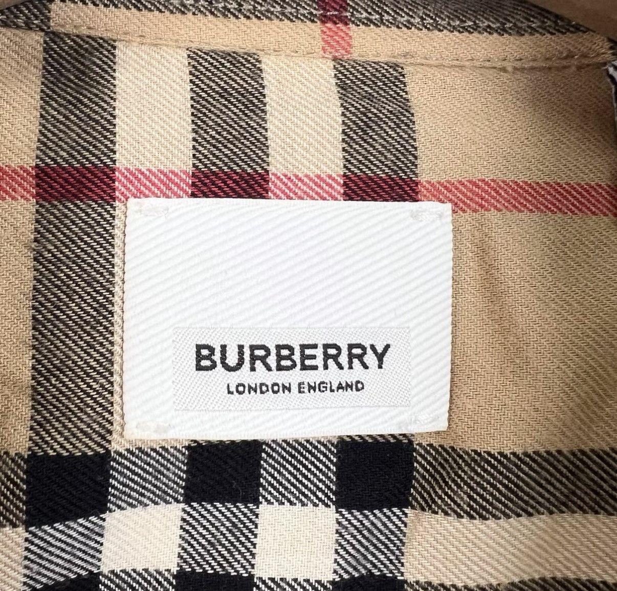 Burberry Burberry Check Long Sleeve Shirt with Tape Detail K12 Size US M / EU 48-50 / 2 - 4 Thumbnail