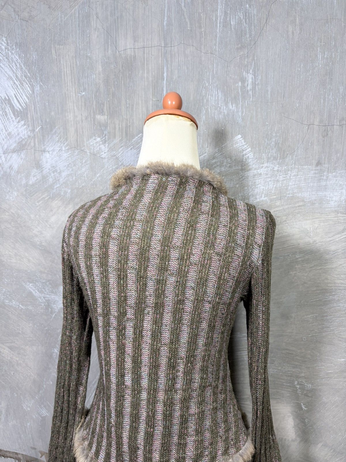 Le Grande Bleu (L.G.B.) Y2K Women Japanese Fur Knitwear Tops Size M / US 6-8 / IT 42-44 - 7 Thumbnail