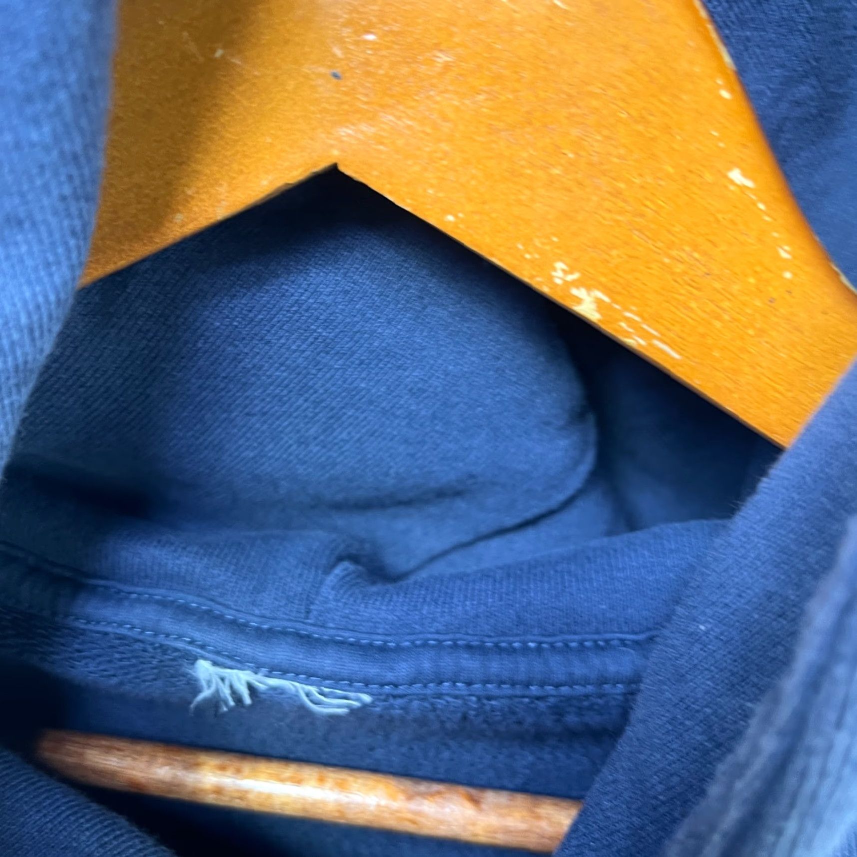 Nike VINTAGE Nike Hooded Swoosh Y2K Hoodie Blue XL Mens Size US XL / EU 56 / 4 - 4 Thumbnail