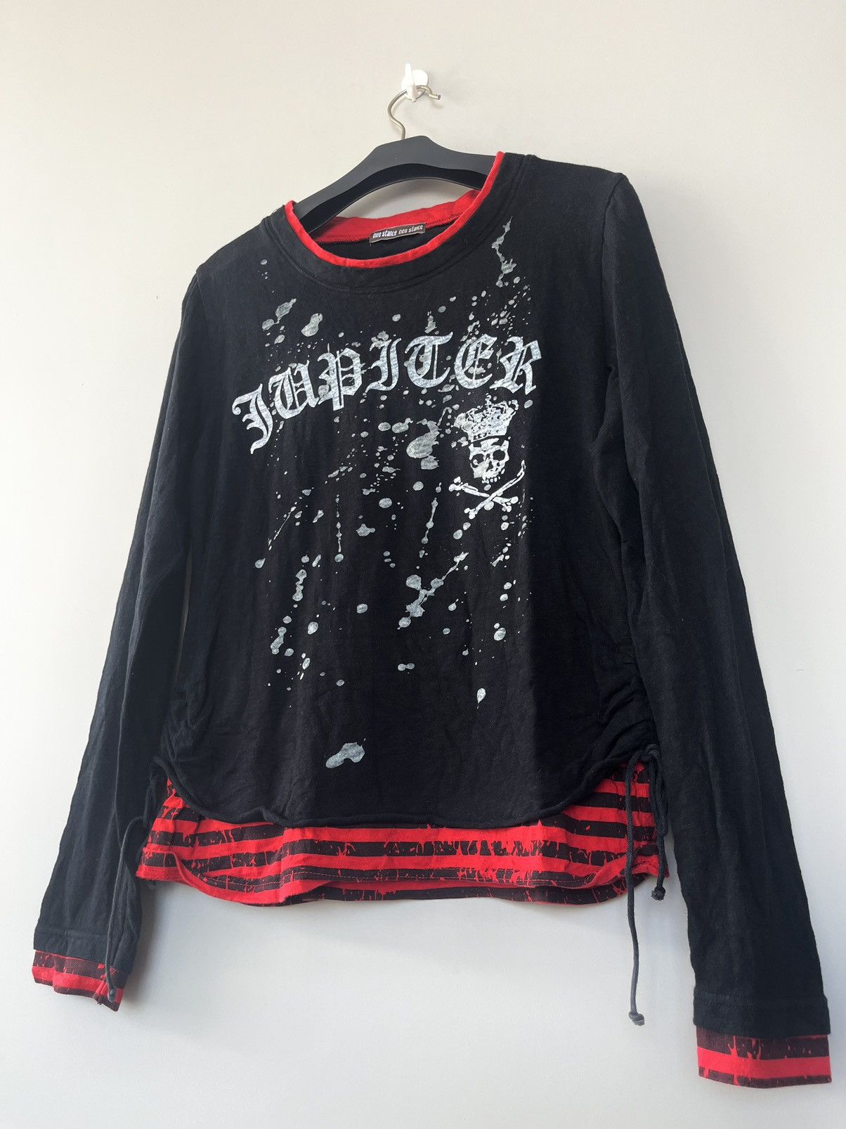 14th Addiction × KMRii × Yasuyuki Ishii JAPANESE NEO STANCE DOUBLE LAYER POEM SKULL GOTHIC PUNK Size US M / EU 48-50 / 2 - 2 Thumbnail