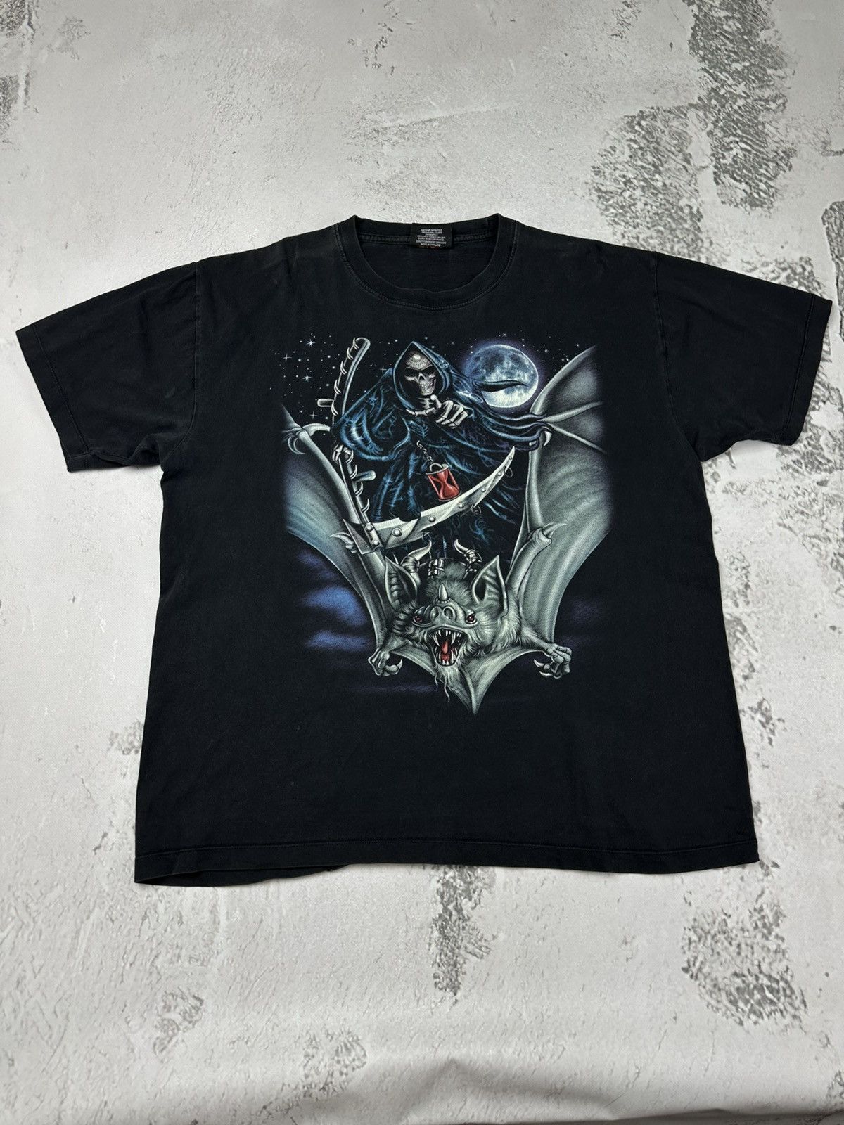 Other Rock Chang Rock Skeleton Bat Moon Vintage t shirt Size US XL / EU 56 / 4 - 2 Thumbnail