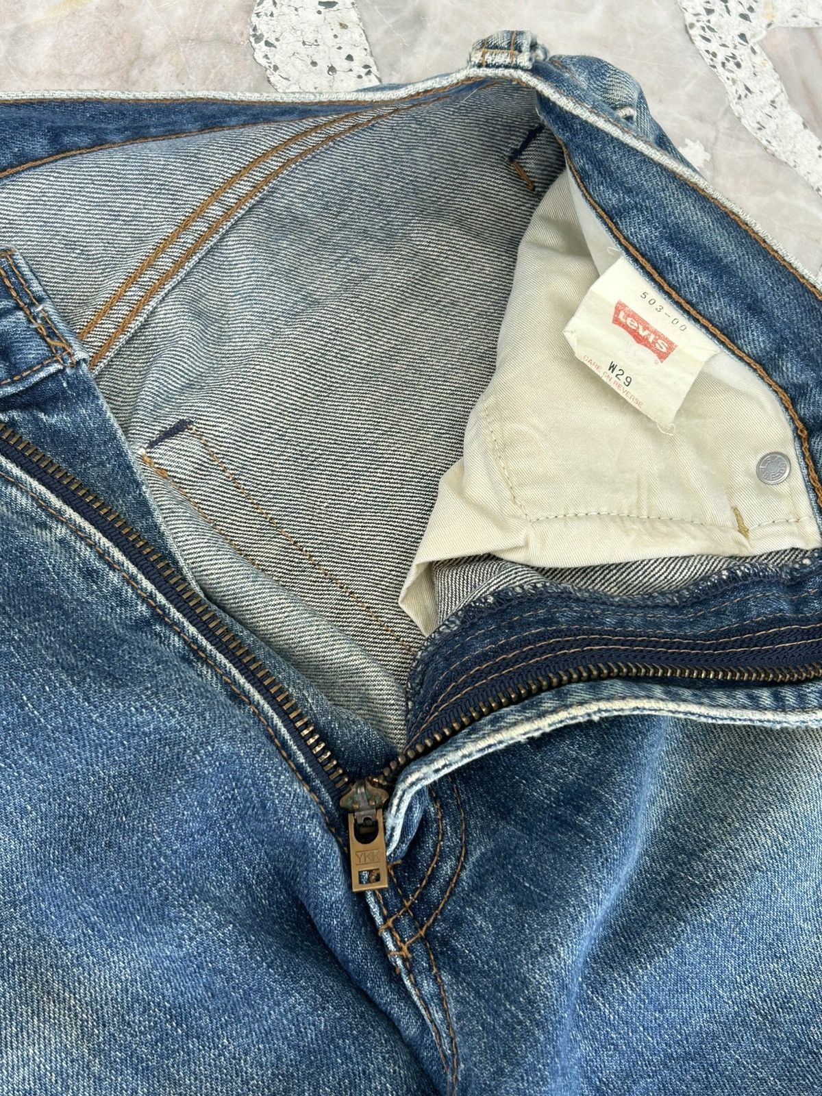Levi's Levis 503 90s Vintage Distress Denim Size US 29 - 13 Thumbnail