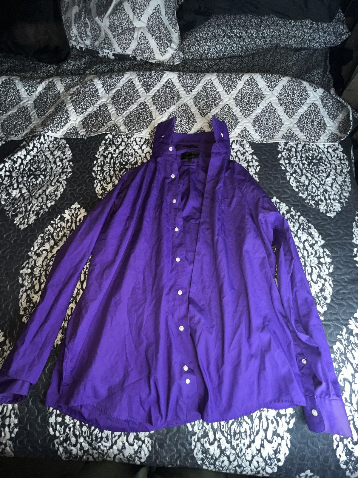 Alexander Julian Alexander Julian Colours Purple Button Up Shirt L Size L / US 10 / IT 46 - 2 Thumbnail