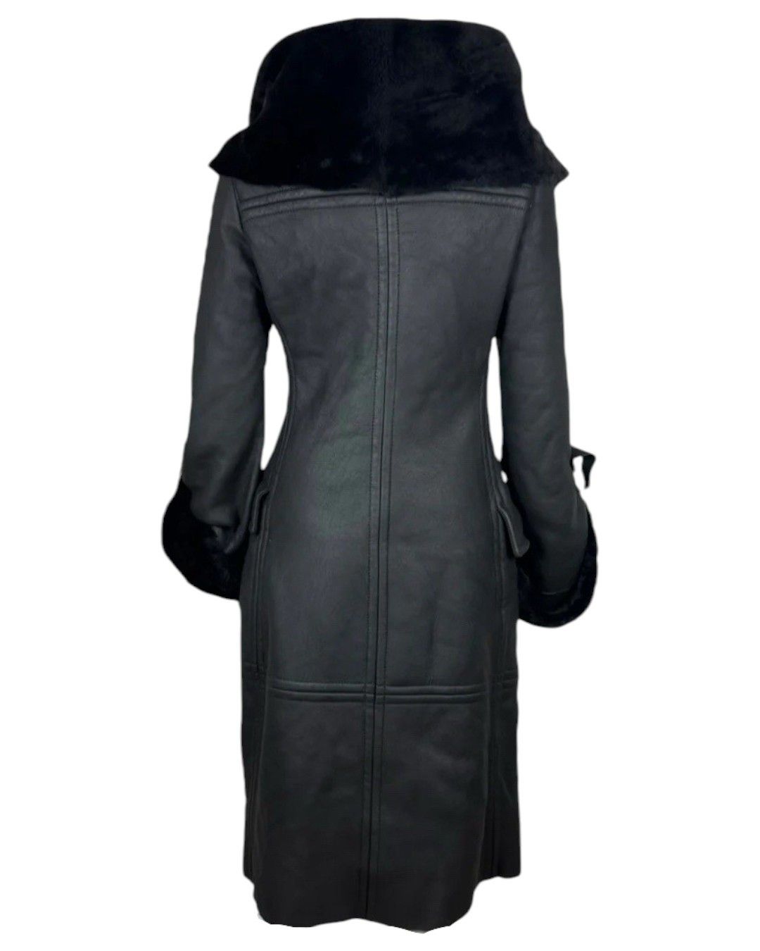 Gucci F/W 2003 RUNWAY VARIATION SHEARLING LEATHER COAT Size S / US 4 / IT 40 - 3 Thumbnail